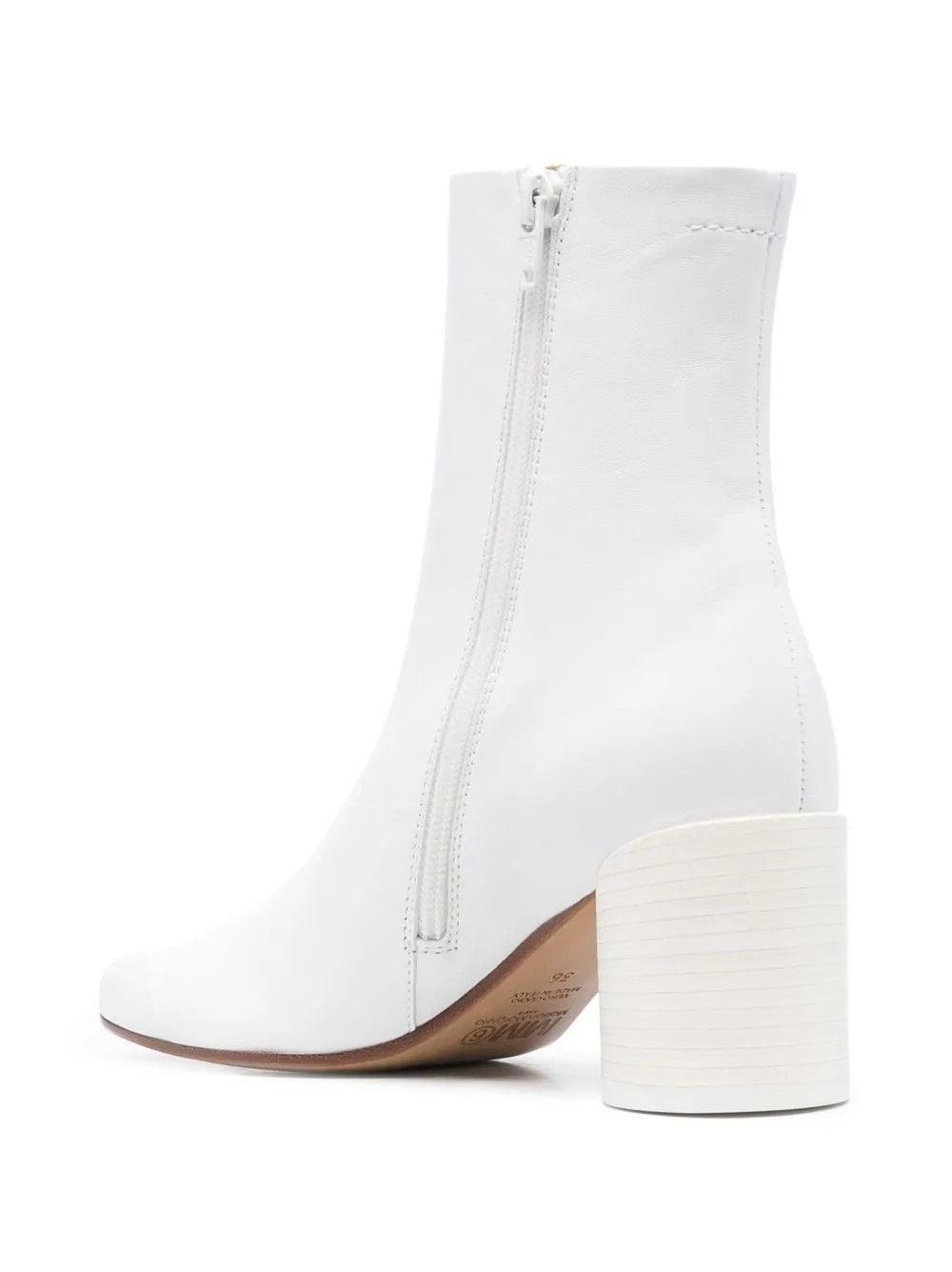 Maison Margiela o1mle0426 Anatomic Ankle Boots in Optic White Size US 9 / IT 39 - 3 Thumbnail