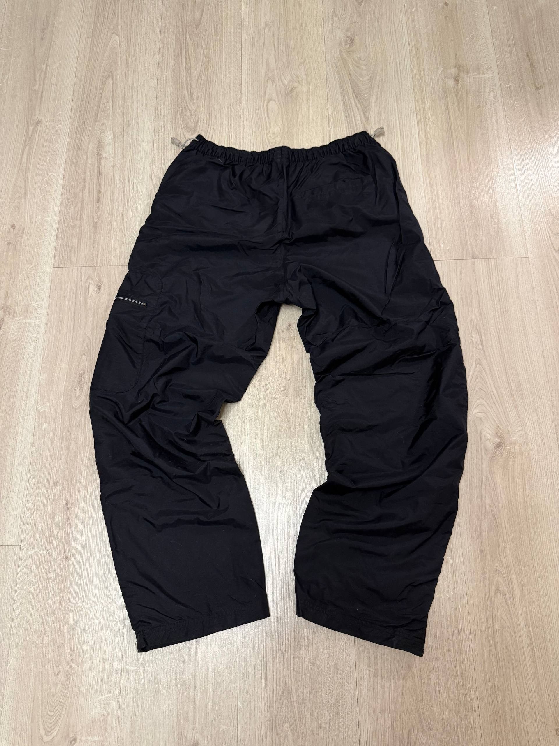 Nike Vintage NIKE Y2K WIDE LEG LOOSE Black SWEATPANTS 90s Size L Size US 34 / EU 50 - 3 Thumbnail