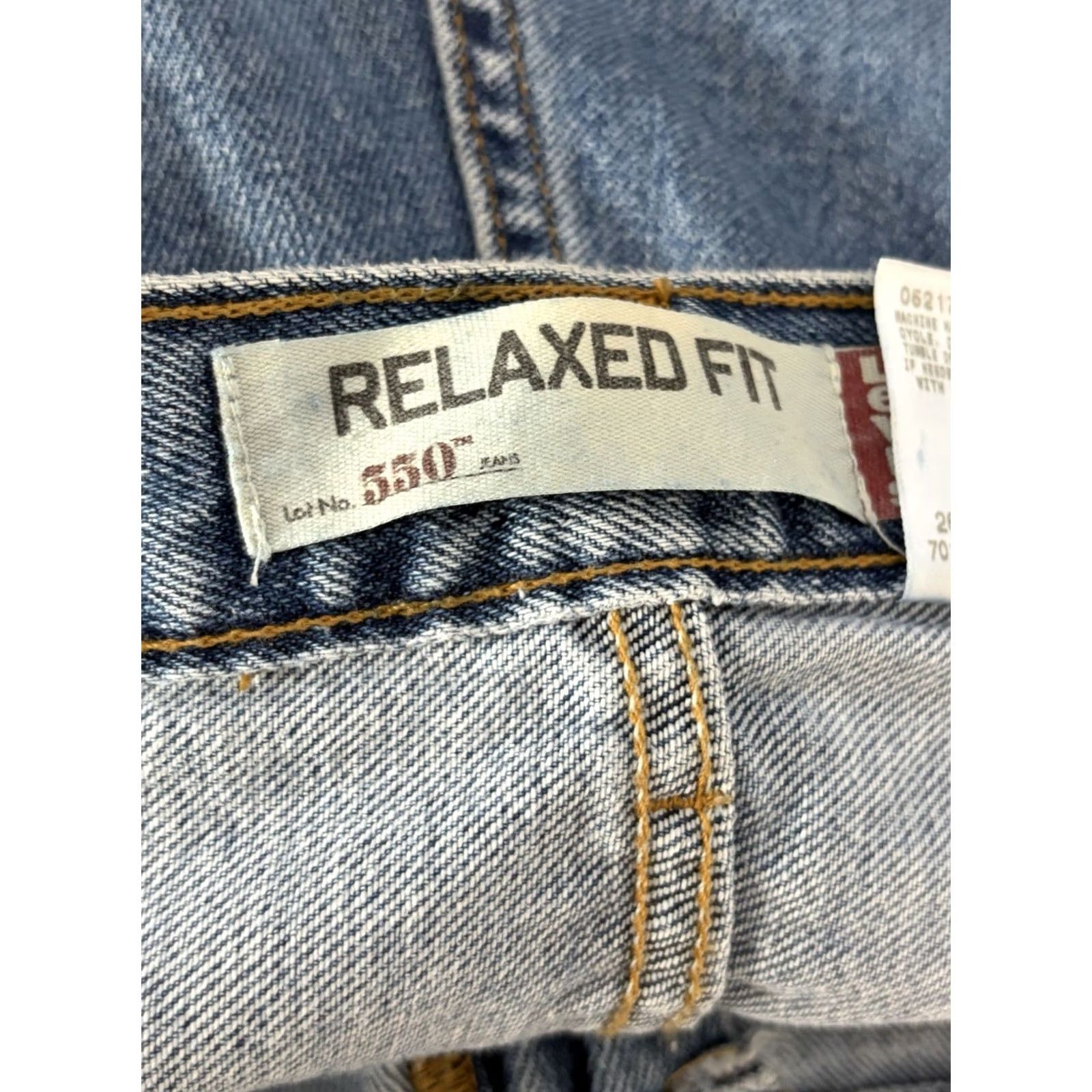 Levi's Levi'S 550 Mens Relaxed Fit Denim Jeans - Zip Closure - 44x32 Size US 44 / EU 60 - 4 Thumbnail