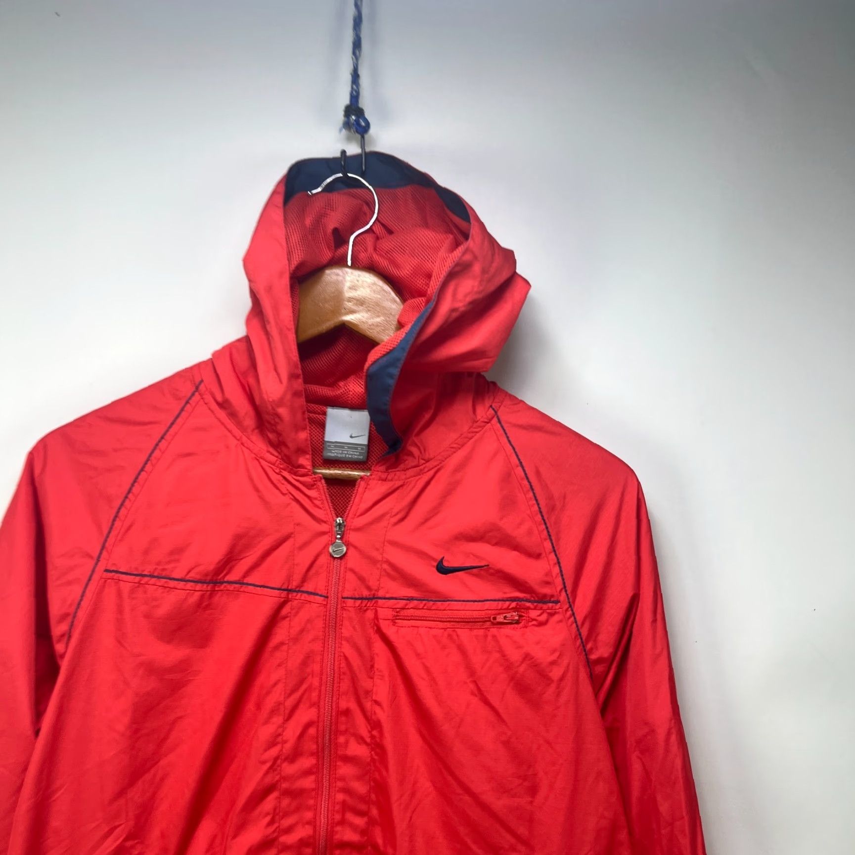 Nike VINTAGE Nike Windbreaker Jacket Swoosh Pink Womens M Size M / US 6-8 / IT 42-44 - 2 Thumbnail