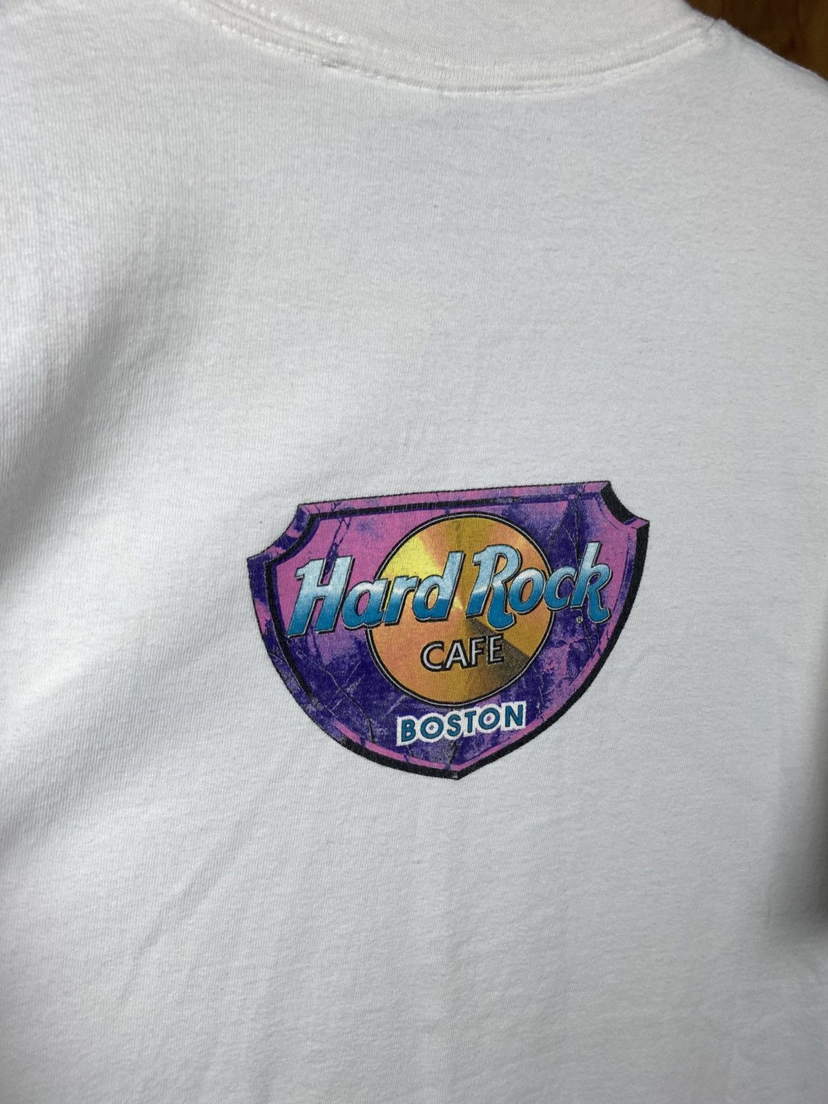 Hard Rock Cafe ☕️Vintage 90s T-Shirt Hard Rock Cafe Boston Made In U.S.A.☕️ Size US L / EU 52-54 / 3 - 8 Thumbnail