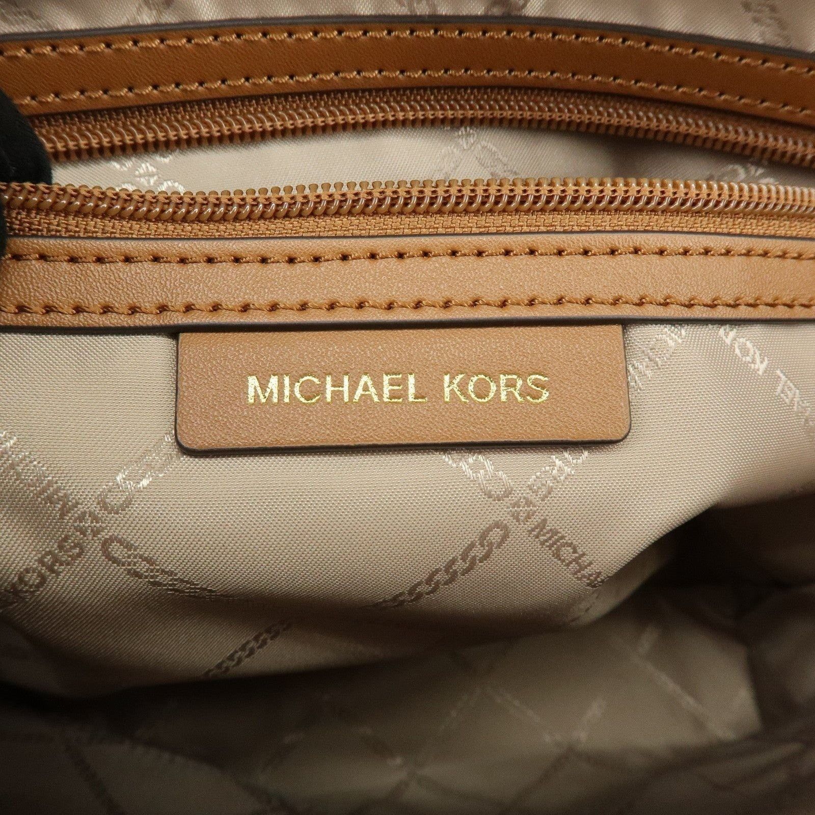 Michael Kors Michael Kors MK Signature Coated Canvas Shoulder Bag White Size ONE SIZE - 10 Thumbnail