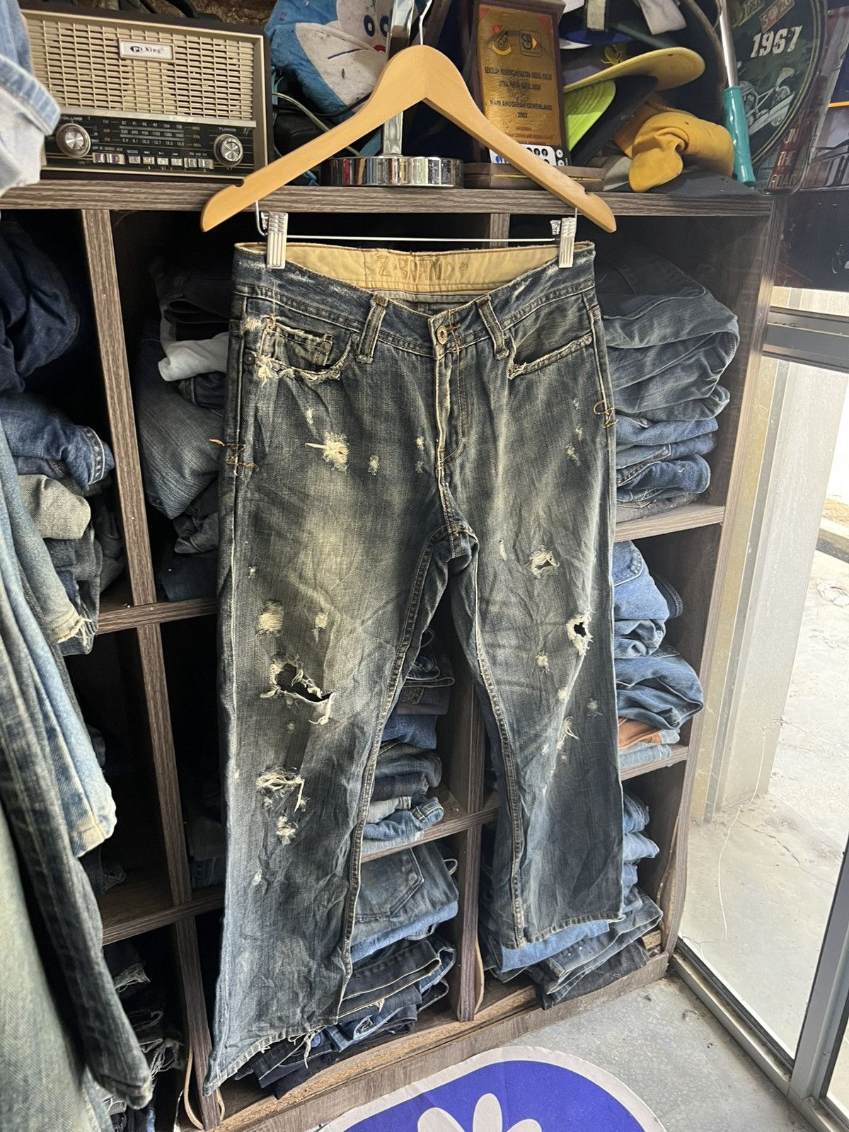 Z Brand 🔥Vintage Z Brand Distressed Denim Size US 31 - 3 Thumbnail