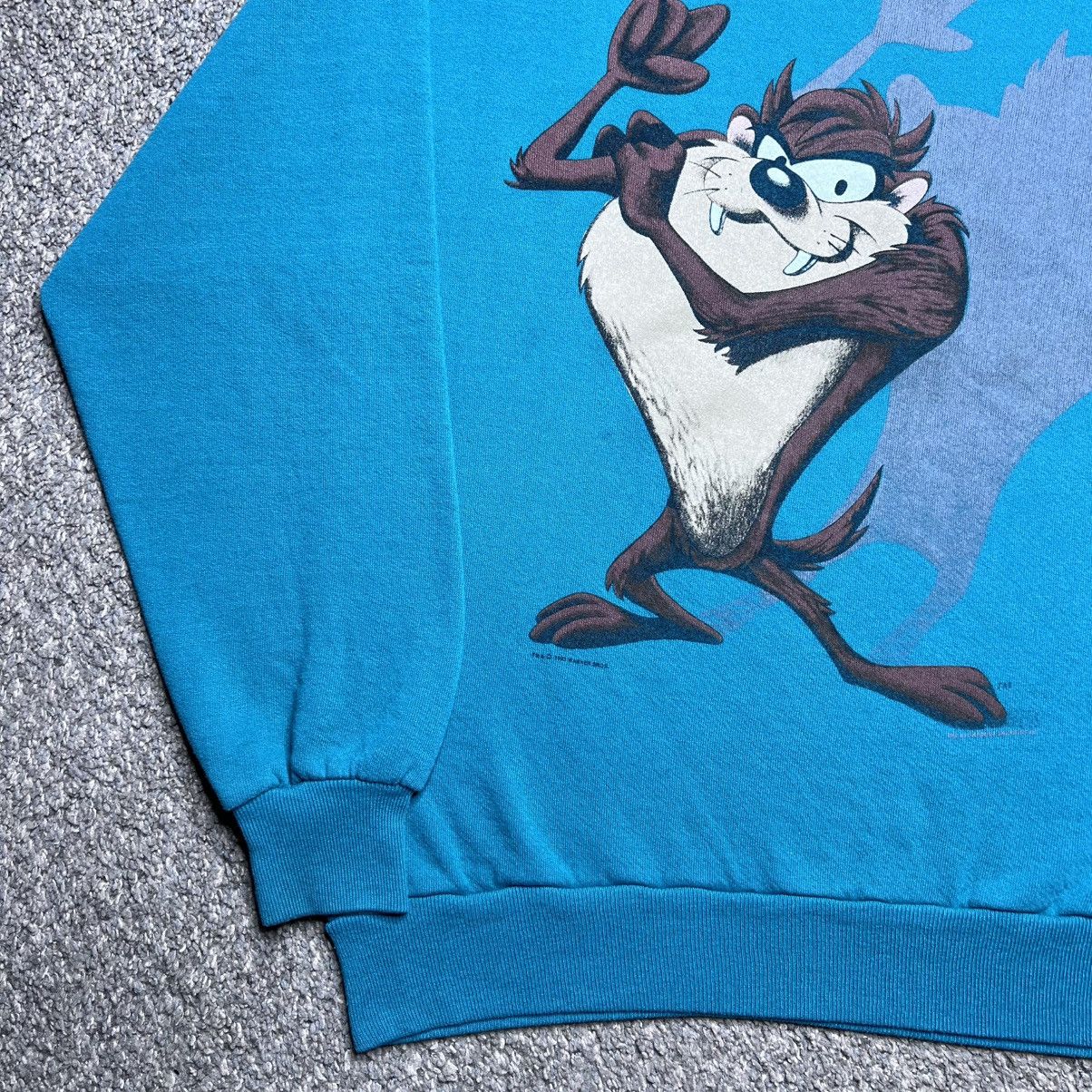 Warner Bros Vintage 1993 Taz Tasmanian Devil Looney Tunes Sweatshirt Size US L / EU 52-54 / 3 - 17 Thumbnail