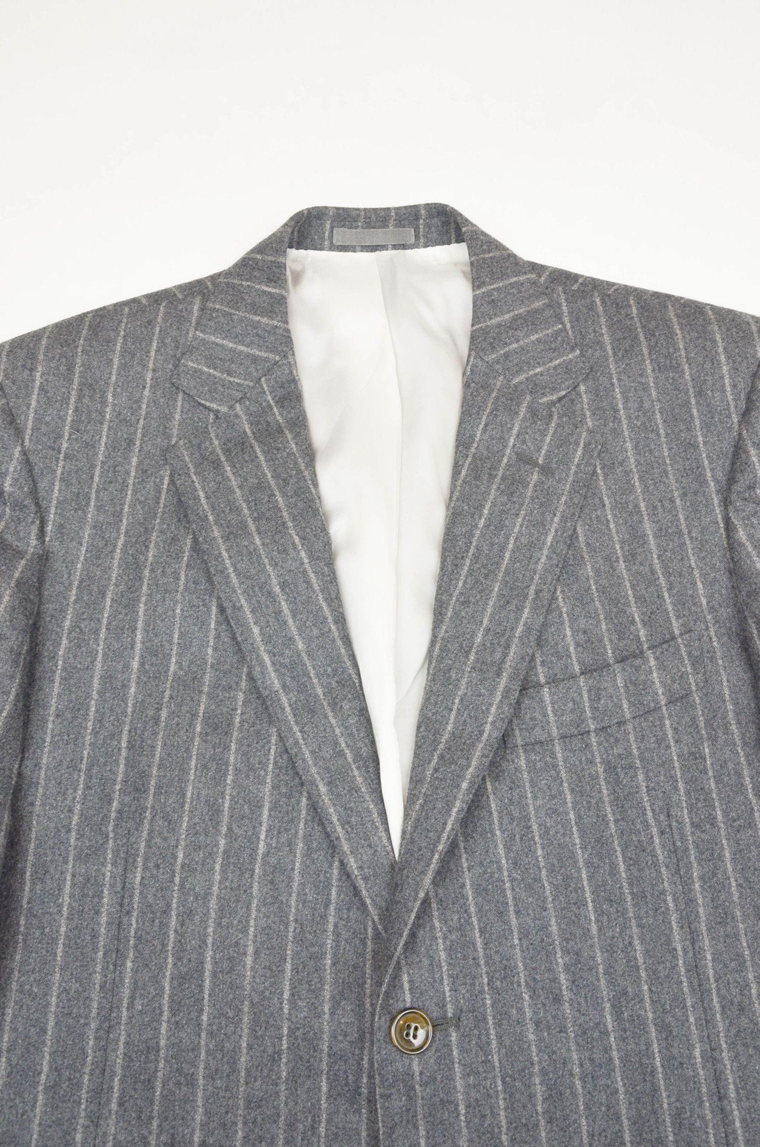 Suitsupply Suitsupply Wool Cashmere Pinstripe Blazer Gray - Size 52R Size 42R - 6 Thumbnail