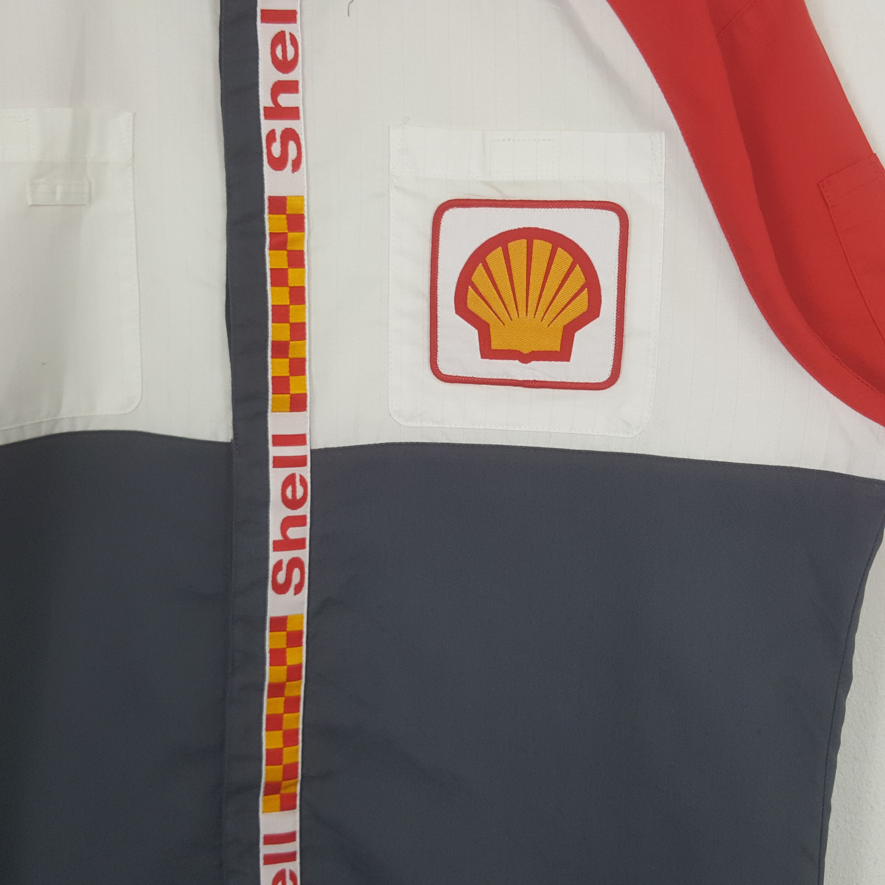 Vintage Vintage Shell Formula One Uniform Shirt Button Up C301N65 Size US L / EU 52-54 / 3 - 4 Thumbnail