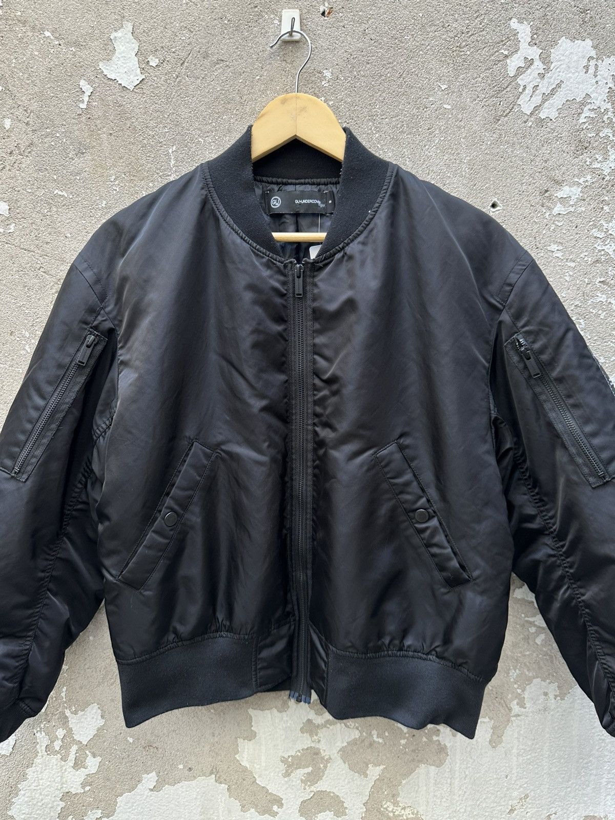 Undercover Freedom Noise GU Bomber Jacket Ma-1 Black