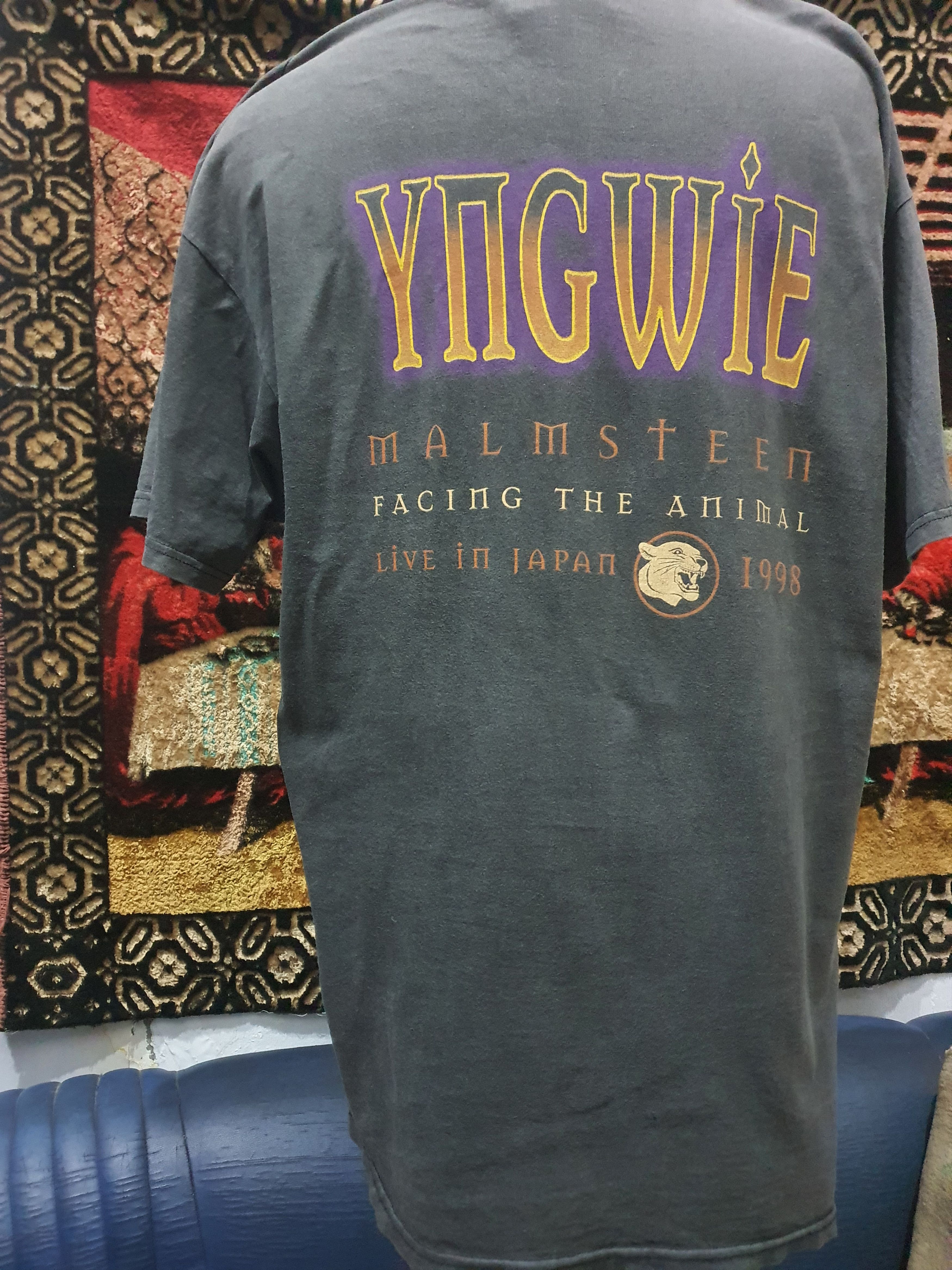 Band Tees 90s Yngwie Malmsteen tourshirt L XL Size US L / EU 52-54 / 3 - 12 Thumbnail