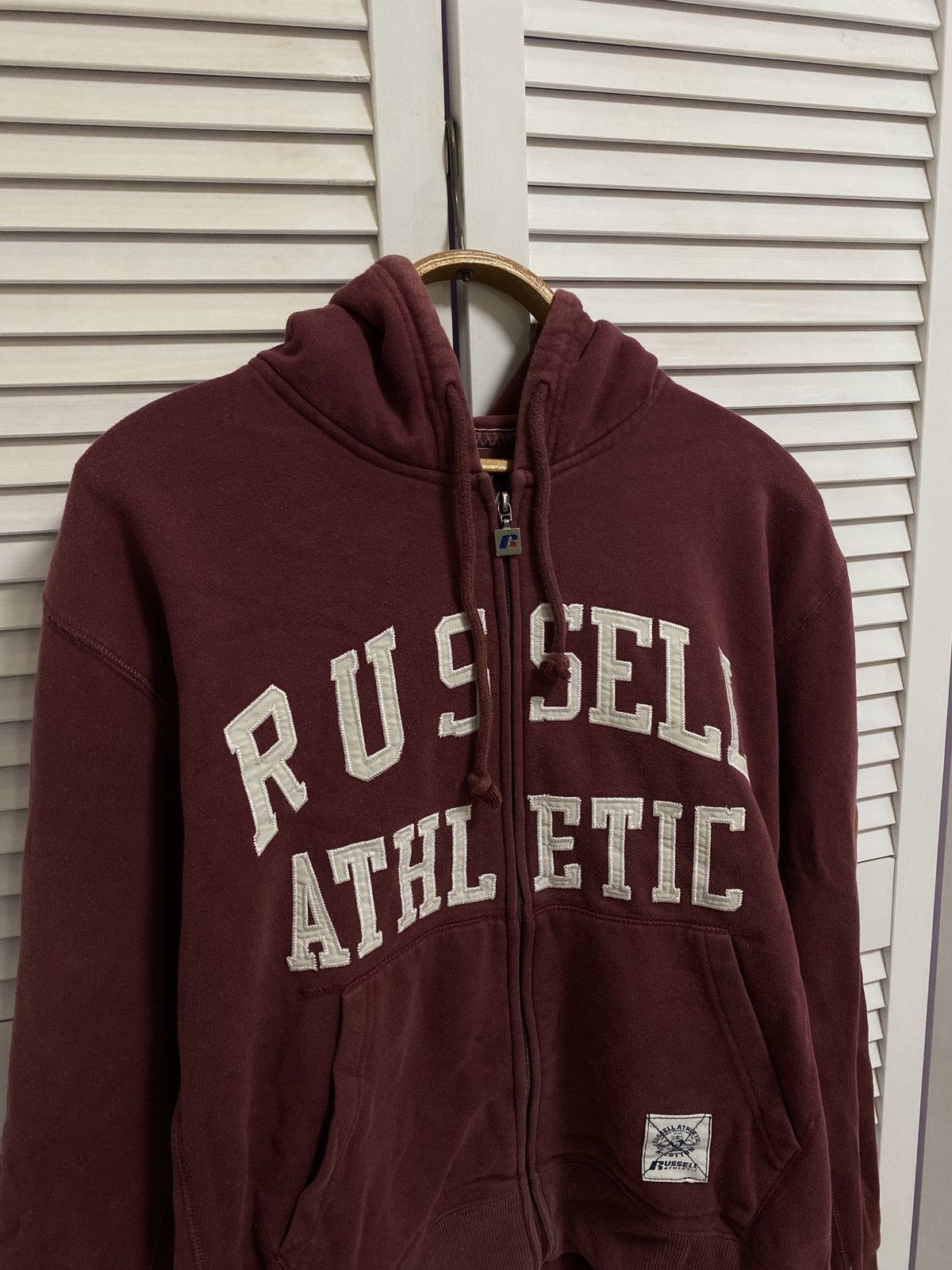 Russell Athletic Vintage Zip Up Hoodie Russell Athletic Big Logo BOXY Fit Size US XL / EU 56 / 4 - 2 Thumbnail