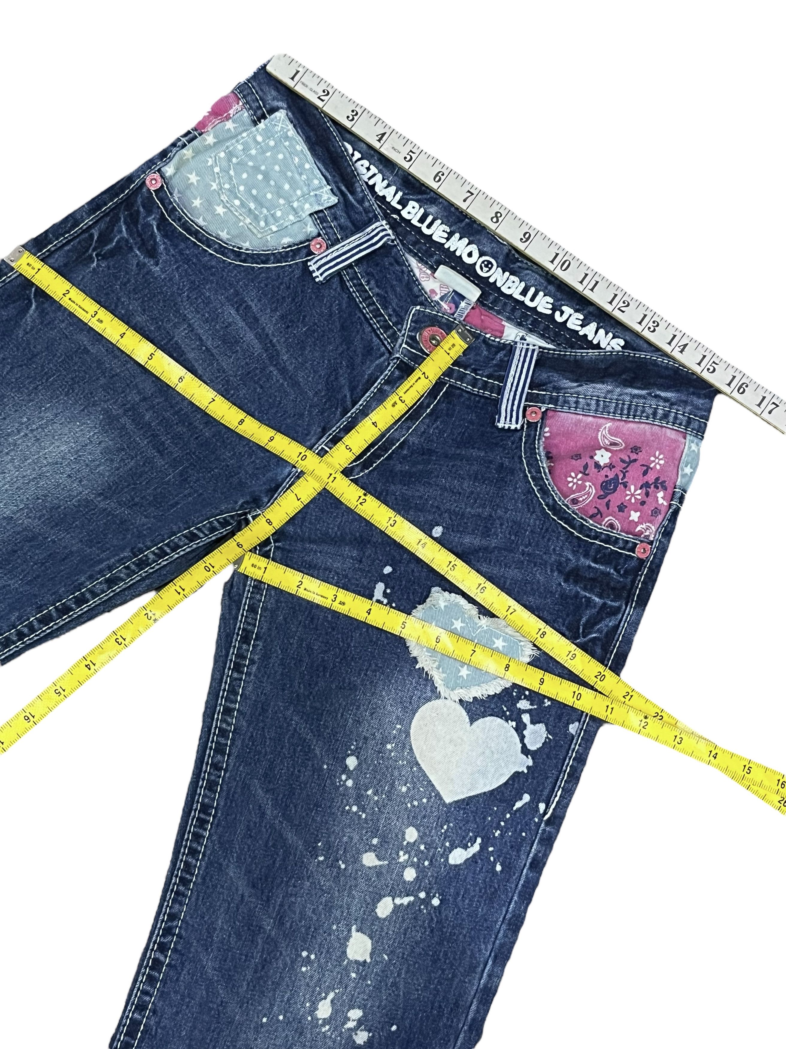 Blue Blue Japan ❤️Vintage BMB Paisley Smiley Kapital Spell-out Daicock Style Size 31" - 17 Thumbnail