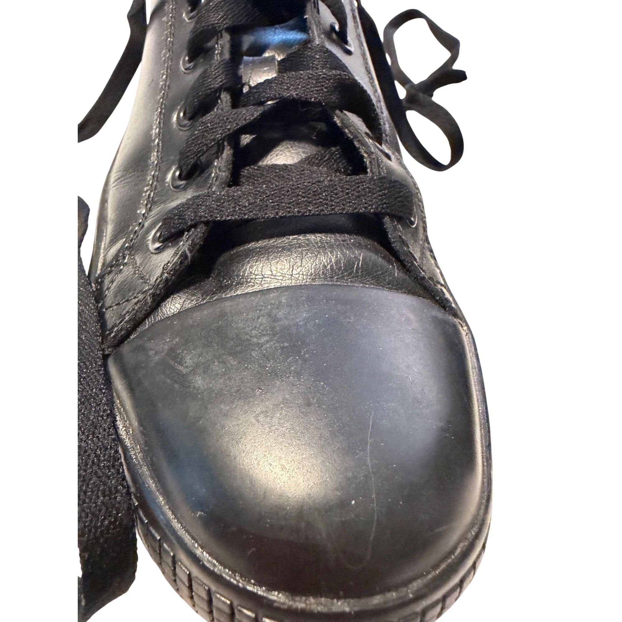 Other TredSafe Black Slip-Resistant Mens Lace-Up Work Shoes Size 1 Size US 10 / EU 43 - 2 Thumbnail