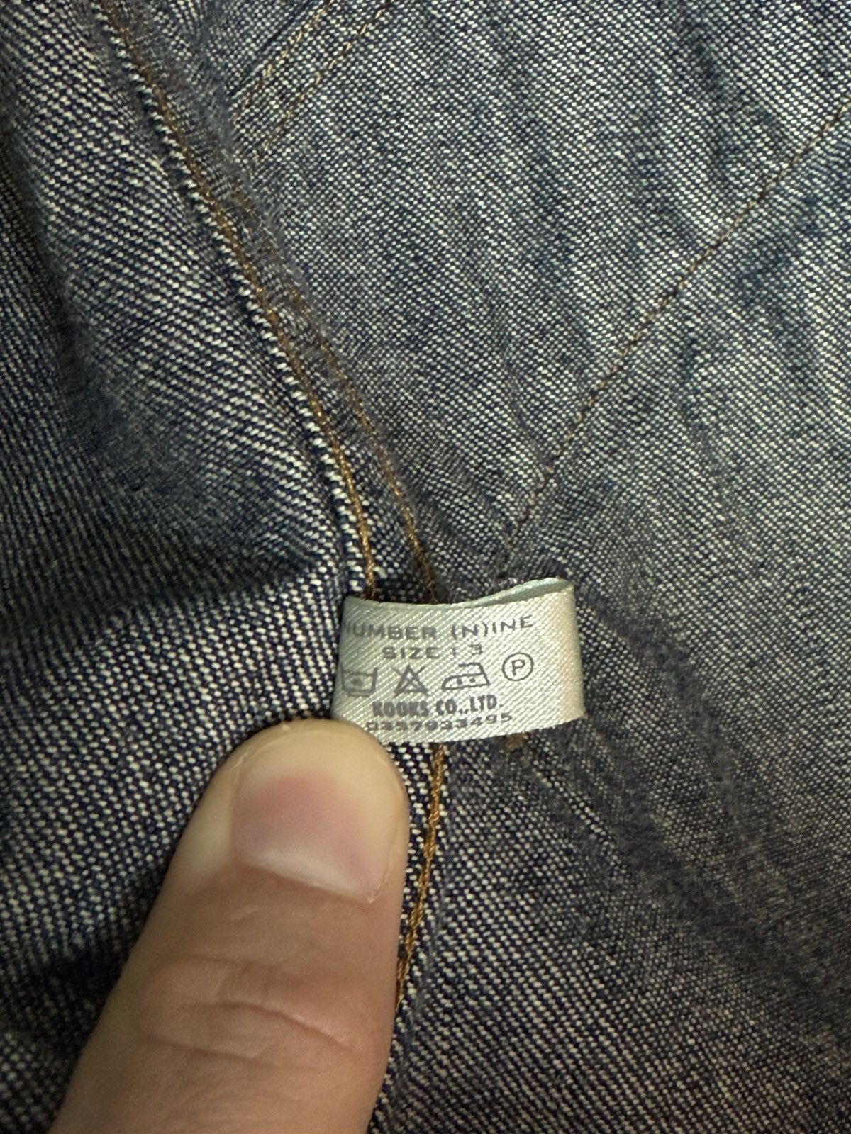 Number (N)ine Number Nine SS02 Modern Age Poem Denim Jacket Size US L / EU 52-54 / 3 - 12 Thumbnail