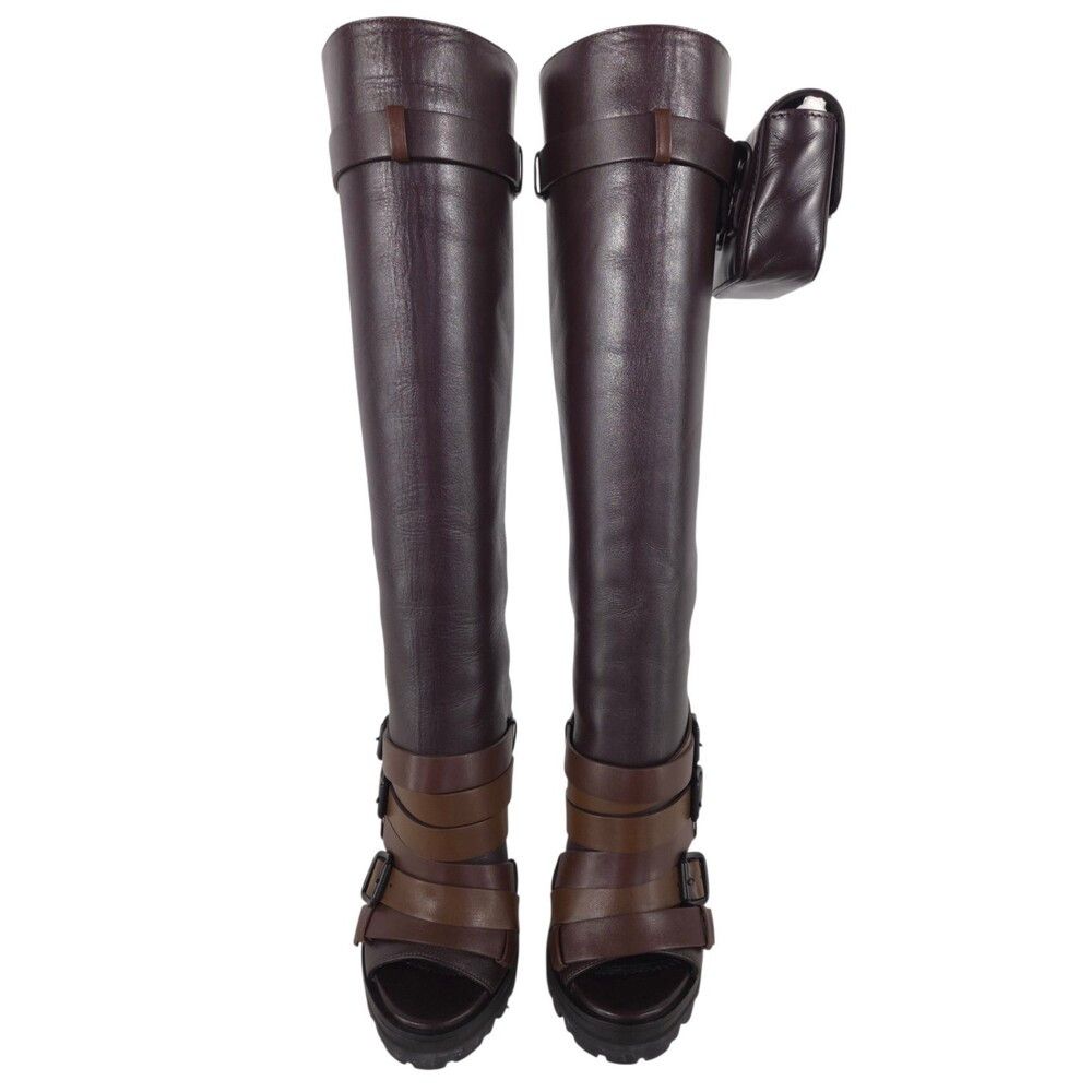 Dsquared2 Dsquared2 Multi Buckle Lug Sole Tall Boots US 5.5 IT 35.5 W Size US 5.5 / IT 35.5 - 3 Thumbnail