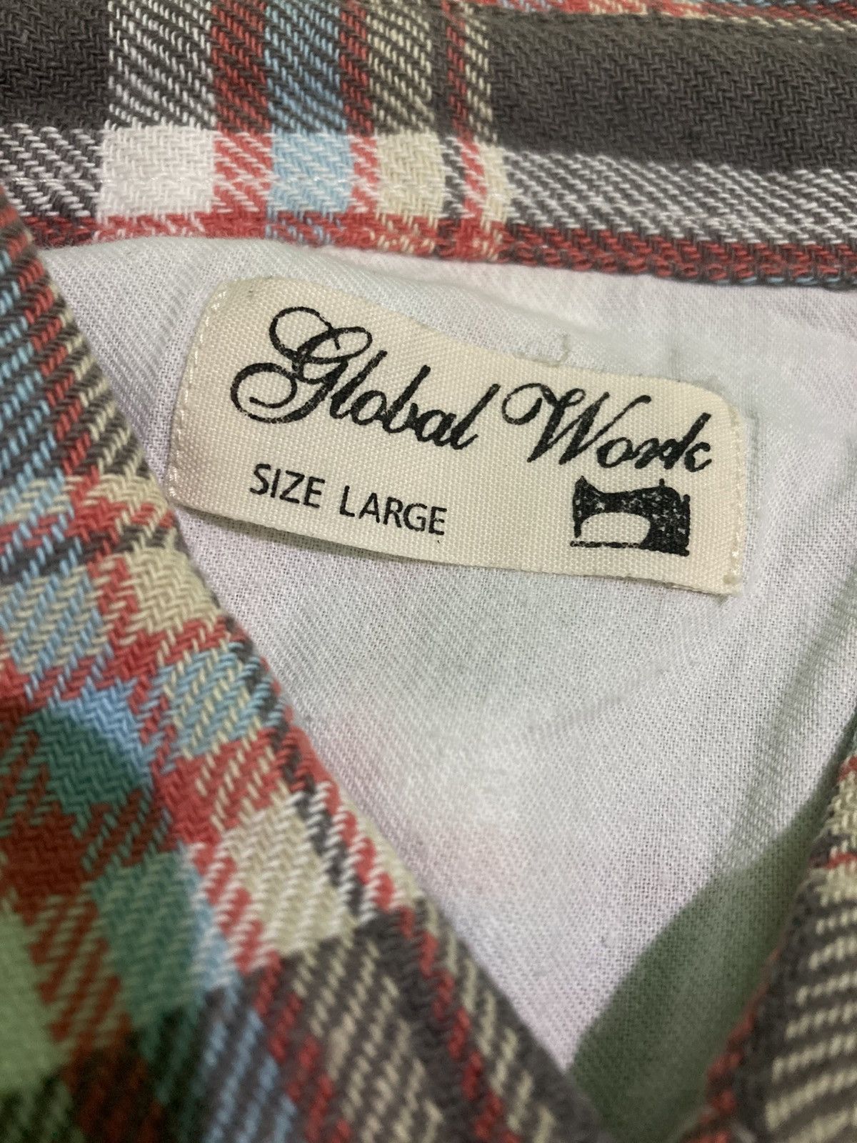 Global Work Vintage Global Work Flannel Shirt Size US L / EU 52-54 / 3 - 5 Thumbnail