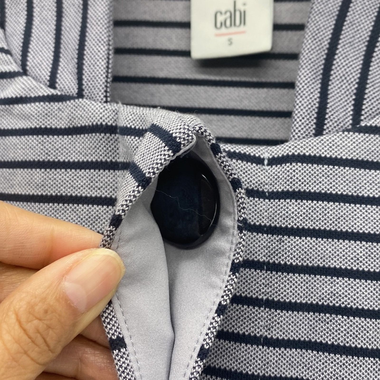 Other Cabi Dappled Stripe Car Coat Cotton Blend 3 quarter sleeve S Size S / US 4 / IT 40 - 4 Thumbnail