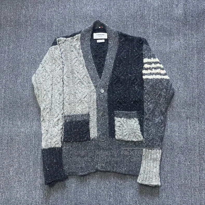 Thom Browne Woolen cardigan sweater made from horsehair