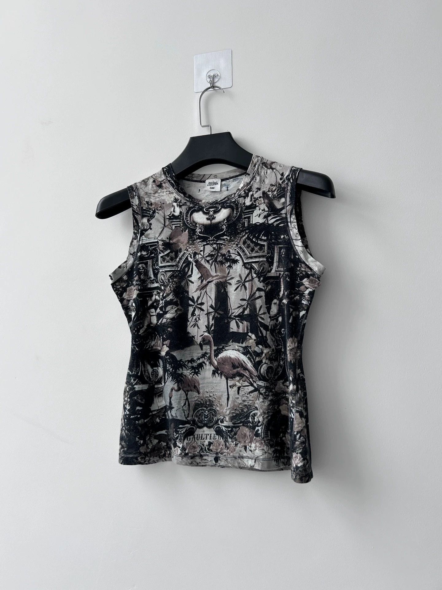 Jean Paul Gaultier Jean Paul Gaultier Flamingo Eden Vest 40 Dark Black Size S / US 4 / IT 40 - 1 Thumbnail