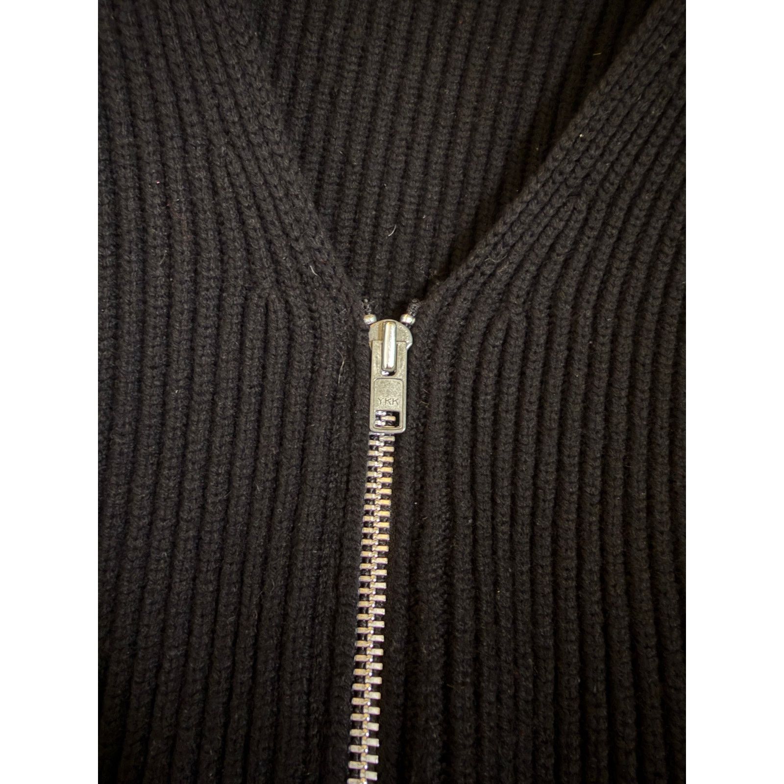 Michael Kors Michael Kors Collection Black Pure Cashmere Zip Cardigan Size XS / US 0-2 / IT 36-38 - 5 Thumbnail