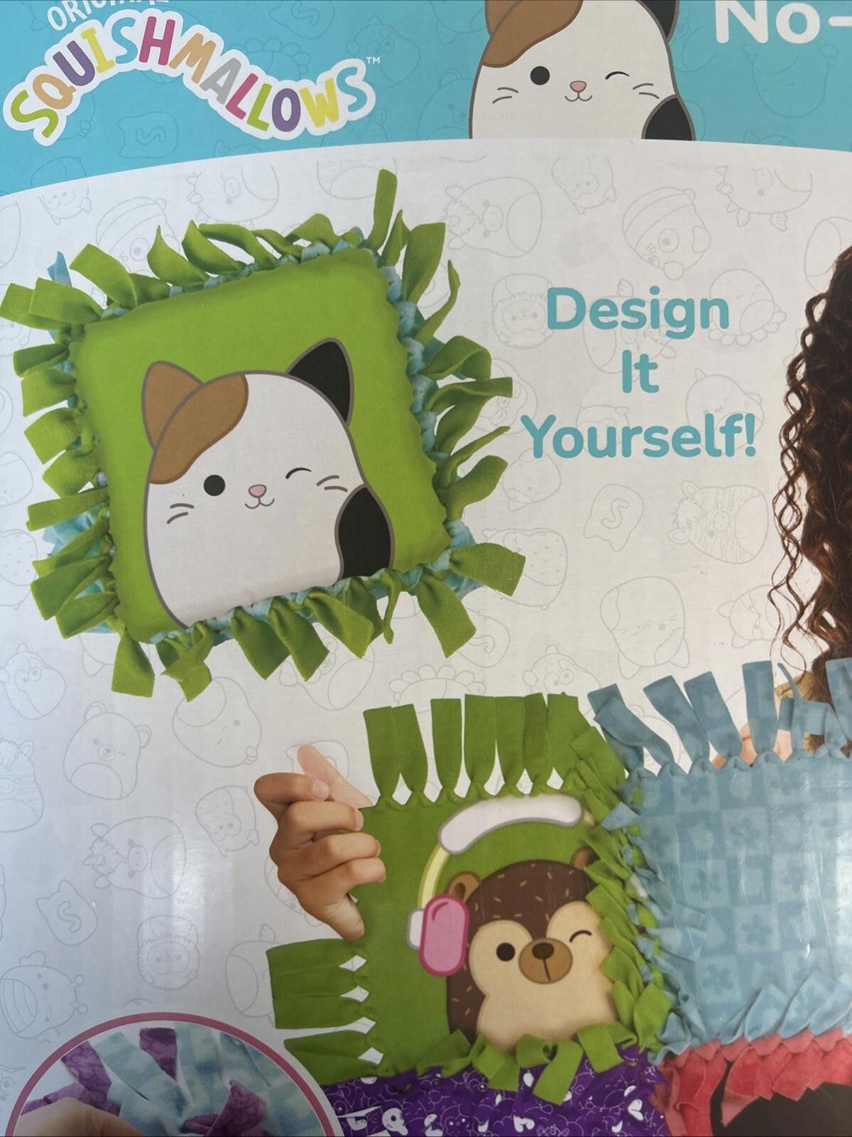 Designer Squishmallows No-Sew Blanket Kit Set Assorted Polar Angels Size ONE SIZE - 2 Thumbnail