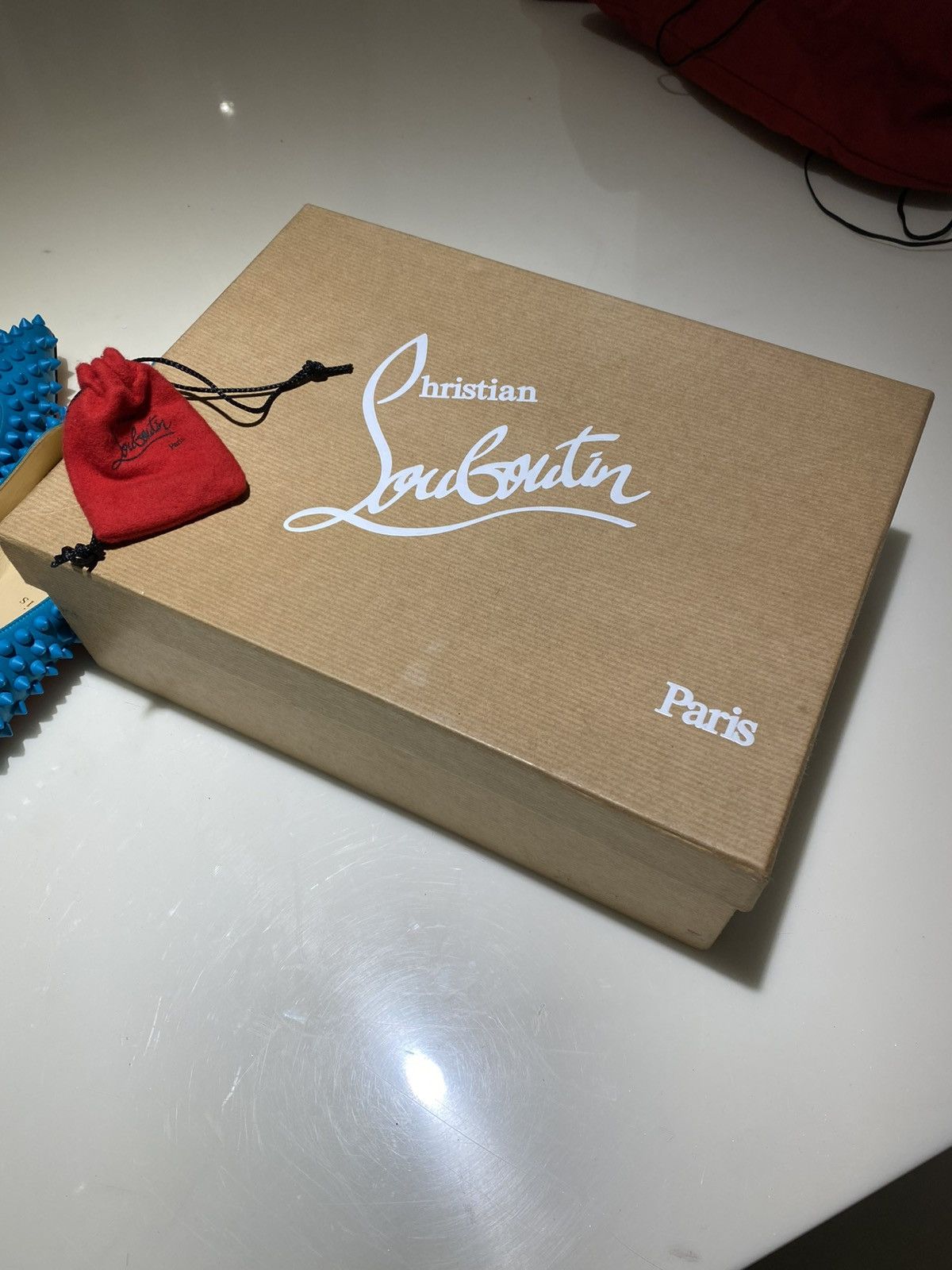 Christian Louboutin Christian Louboutin Turquoise Leather Flats US5.5 Size US 5.5 / IT 35.5 - 11 Thumbnail