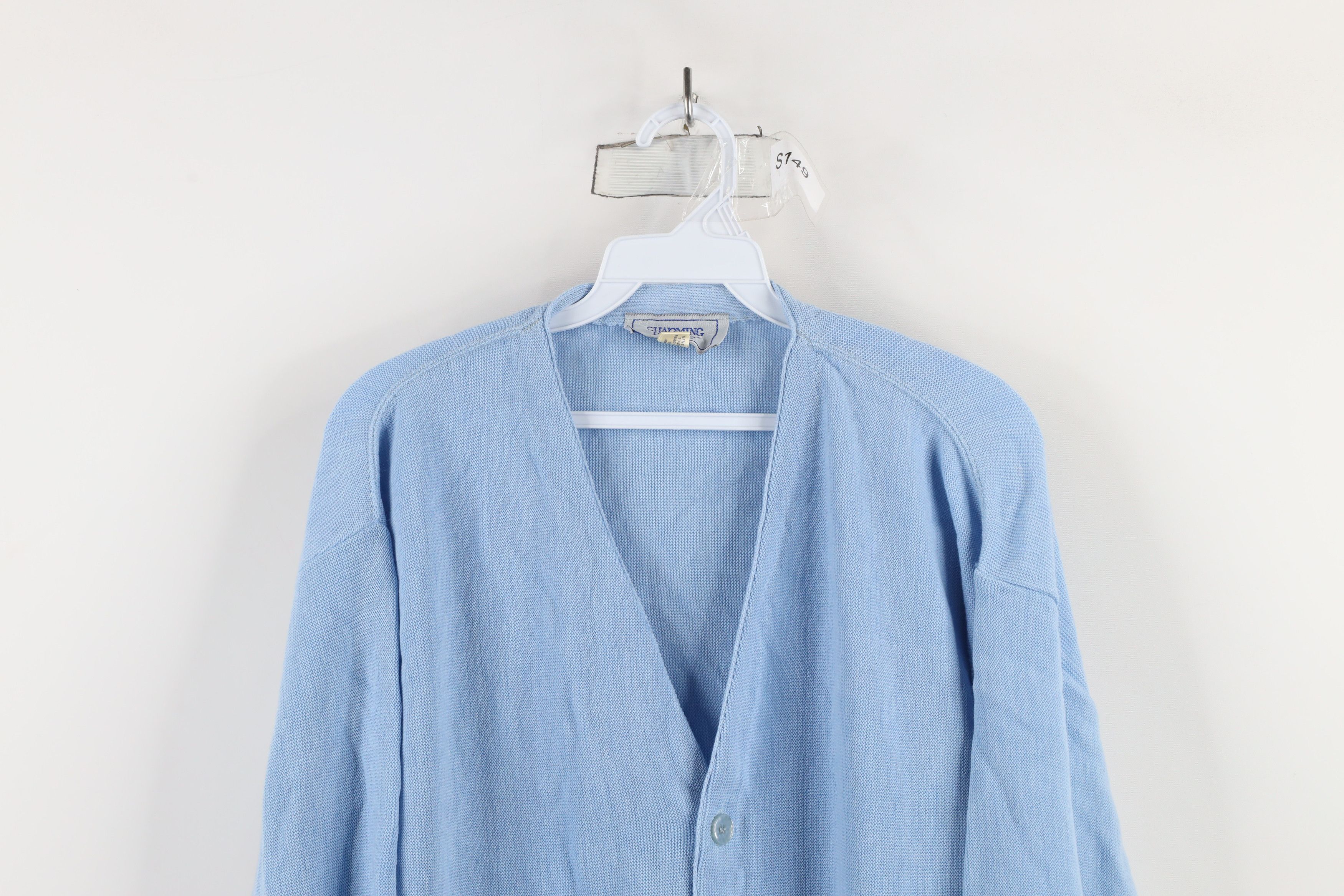 Vintage Vintage 70s Streetwear Cardigan Sweater Carolina Blue USA Size US L / EU 52-54 / 3 - 2 Thumbnail
