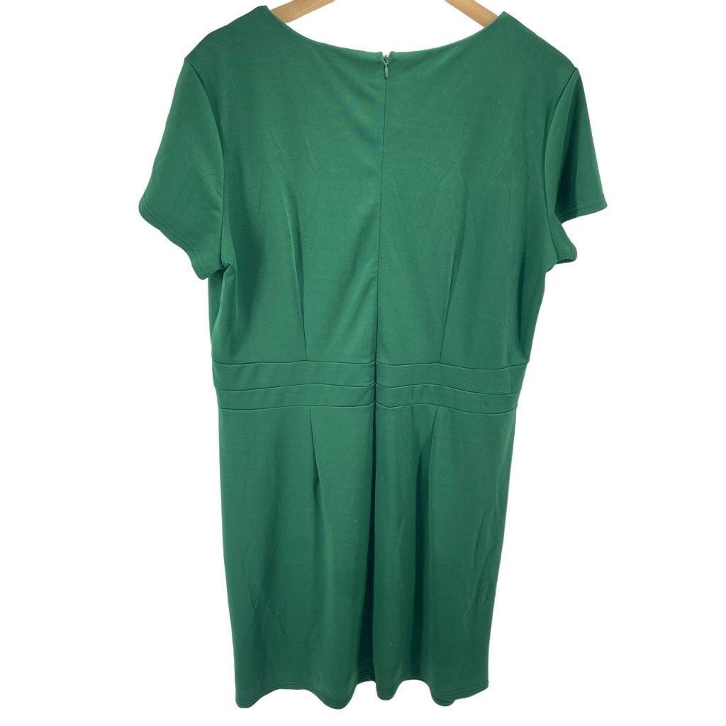 Other Acevog Womens Shift Dress Knee Length Pleated Cotton Stretch Size XXL / US 16-18 / IT 52-54 - 8 Thumbnail
