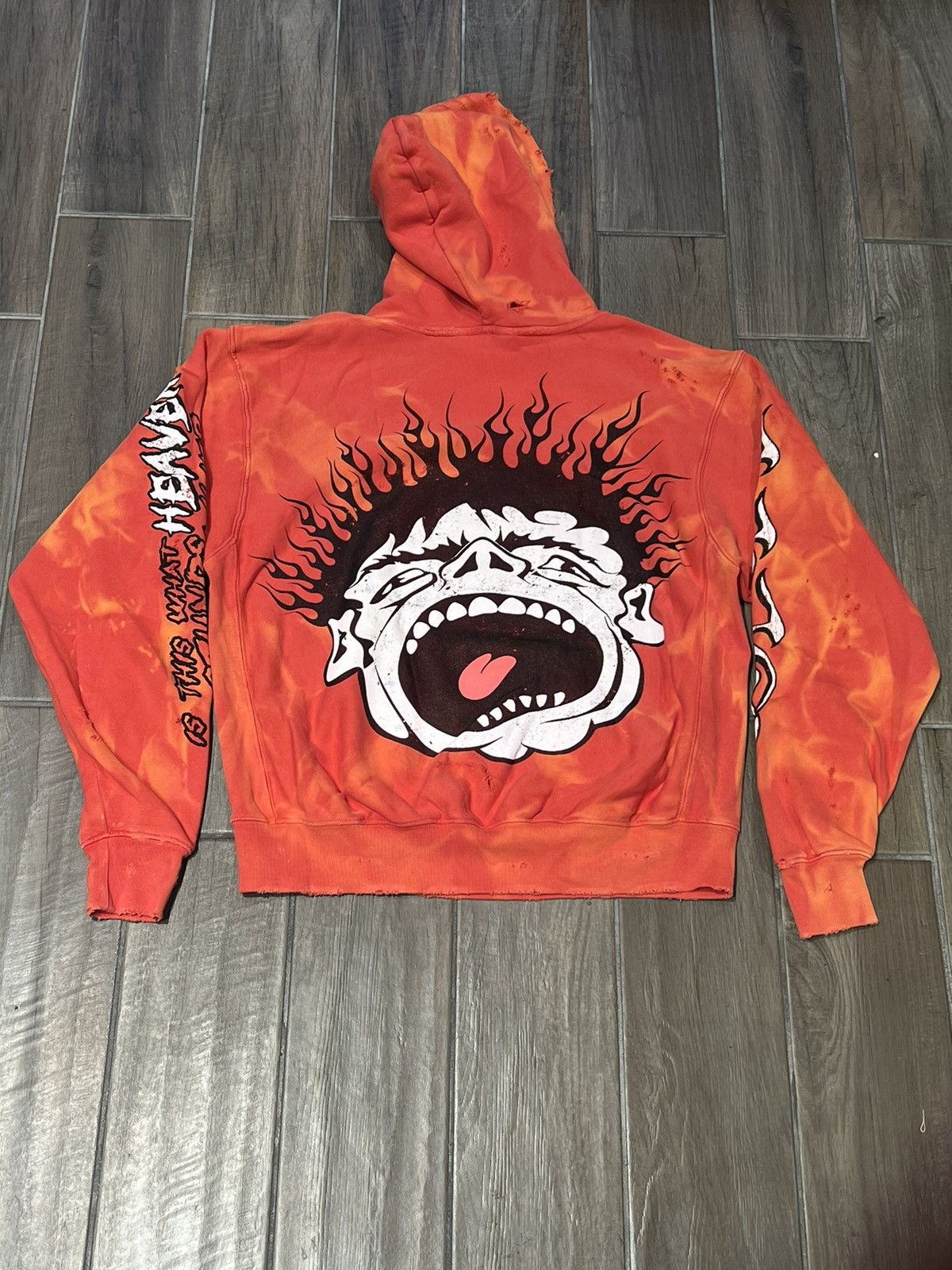 HELLSTAR HELLSTAR “RECORDS” HOODIE - SIZE SMALL - (RED TIE DYE) Size US M / EU 48-50 / 2 - 2 Thumbnail