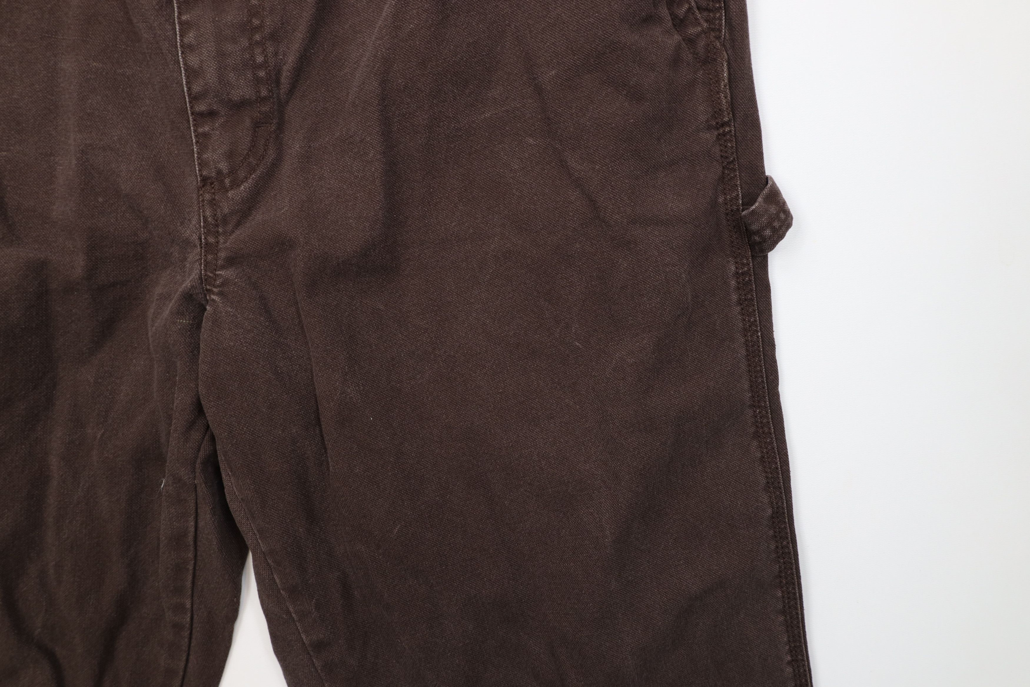 Vintage Vintage 90s Y2K Streetwear Canvas Dungaree Wide Leg Pants Size US 42 / EU 58 - 6 Thumbnail