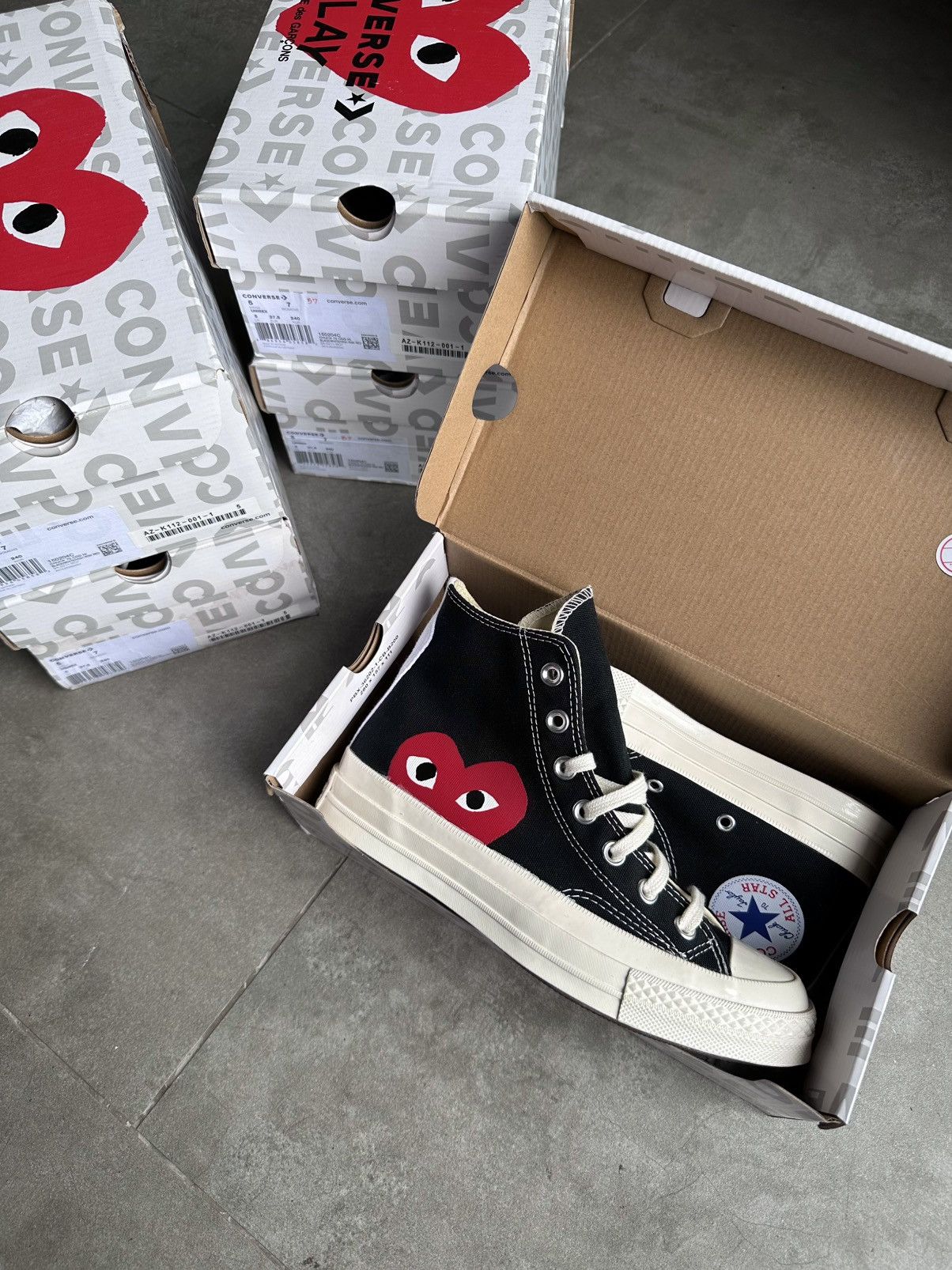 Comme des Garcons PLAY × Converse CDG PLAY x CONVERSE HI CHUCK TAILOR 70 Size US 7 / IT 37 - 5 Thumbnail
