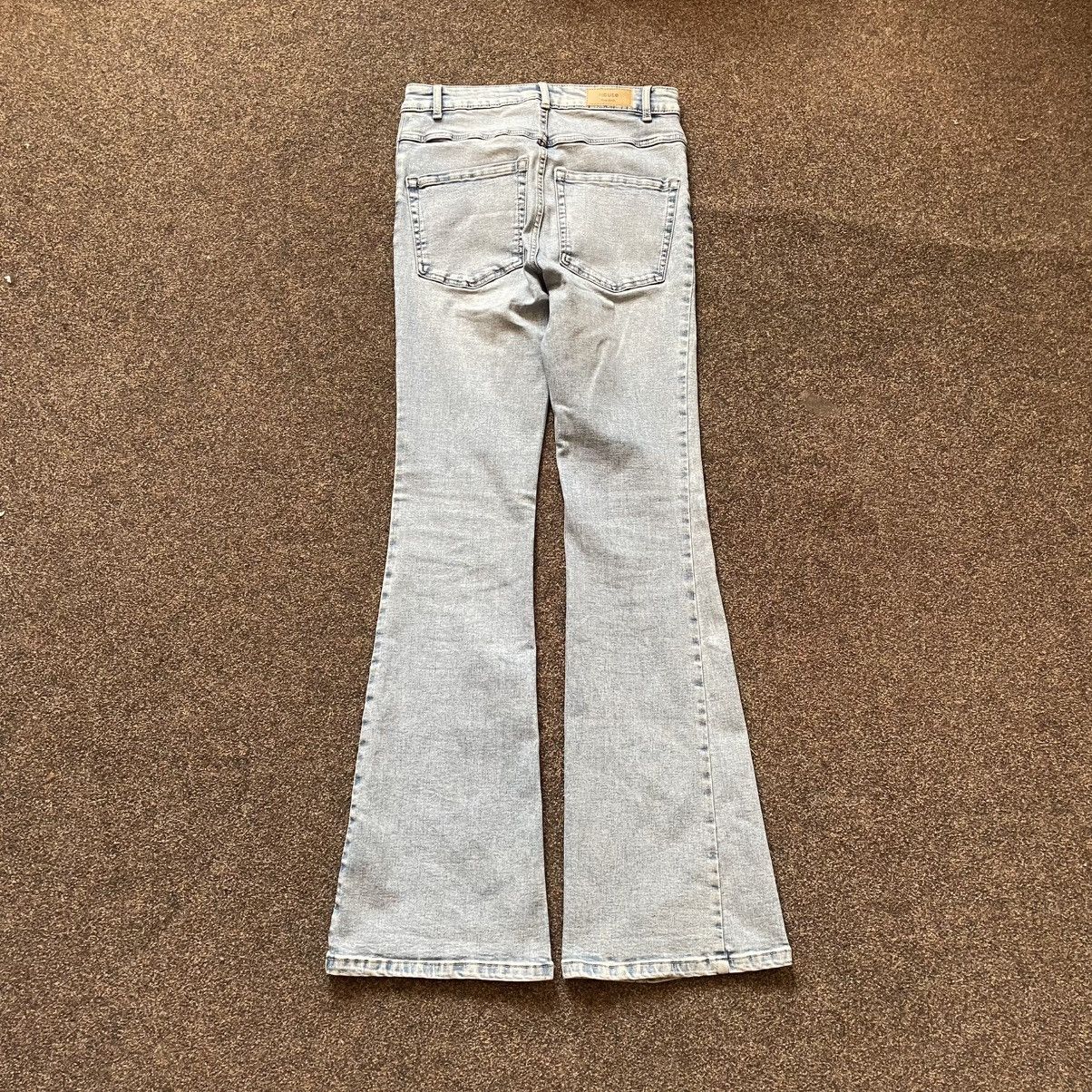 Vintage Vintage Y2K Faded Flare Jeans Wide Leg Bootcut Grunge Logo Size 32" / US 10 / IT 46 - 3 Thumbnail