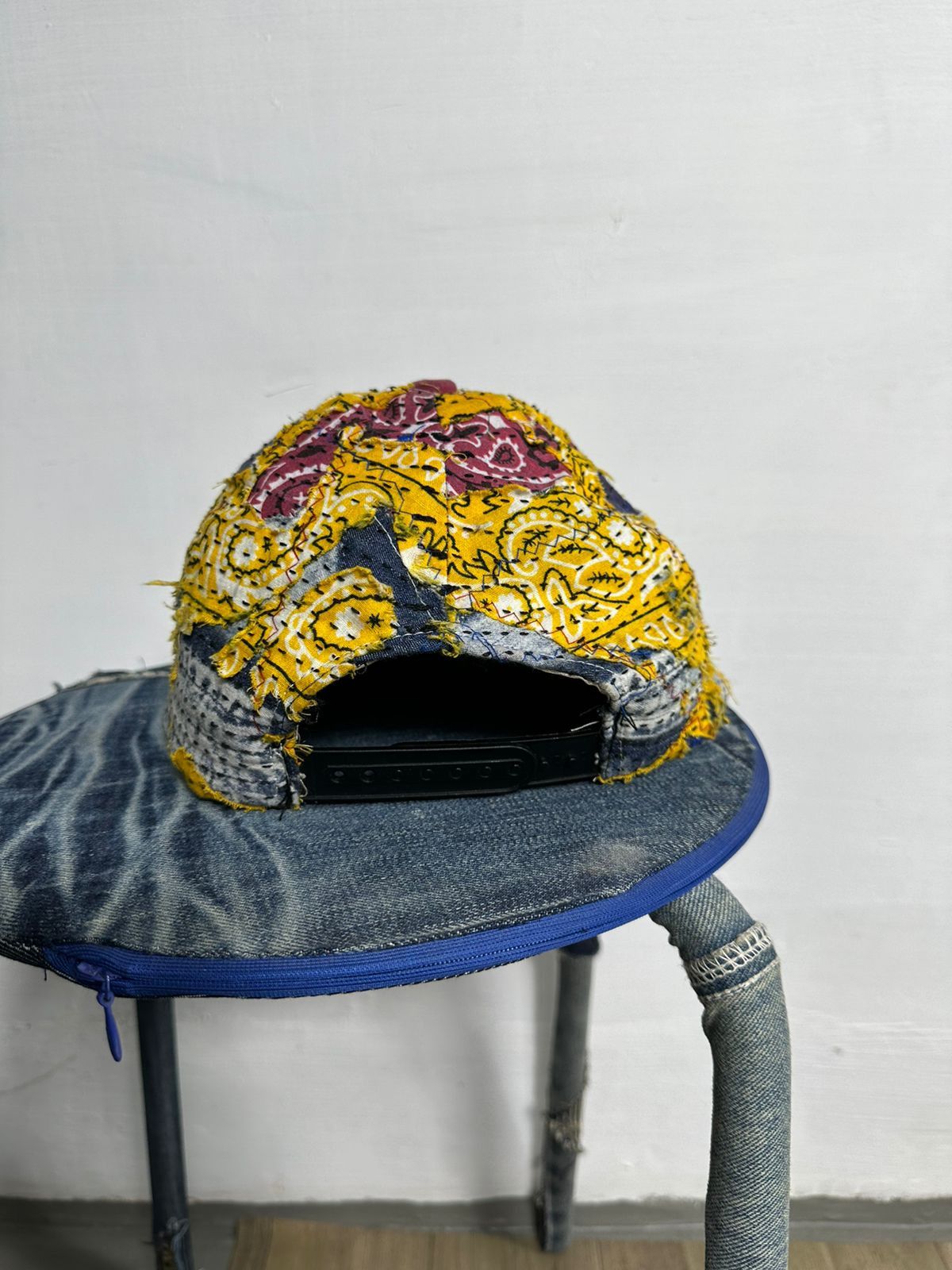 Other 🔥Custom Made Distressed Paisley Patchwork hats Size ONE SIZE - 4 Thumbnail