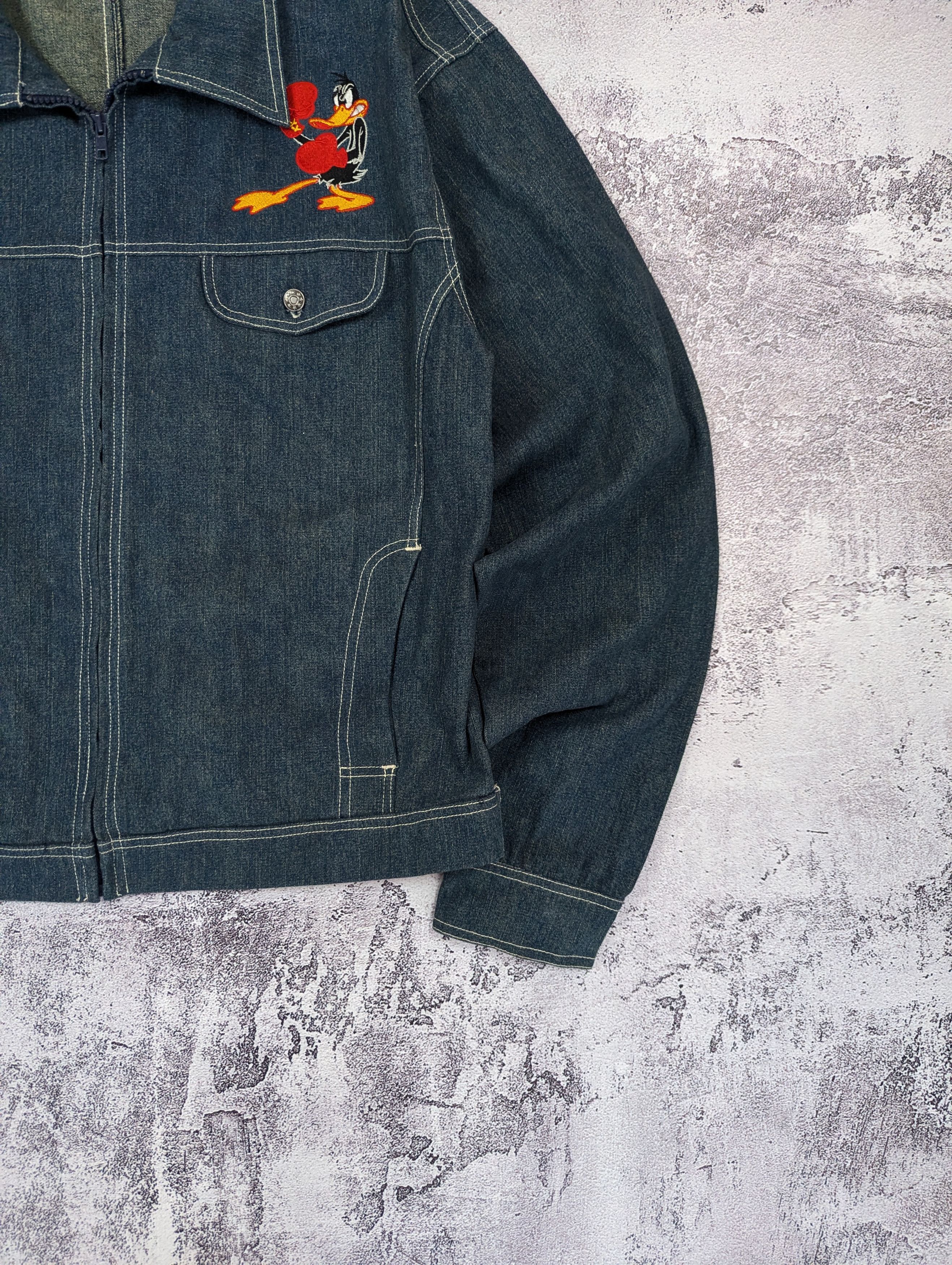 Vintage Vintage Clubs Fighters Boxing Denim Jacket Size L Size US L / EU 52-54 / 3 - 14 Thumbnail