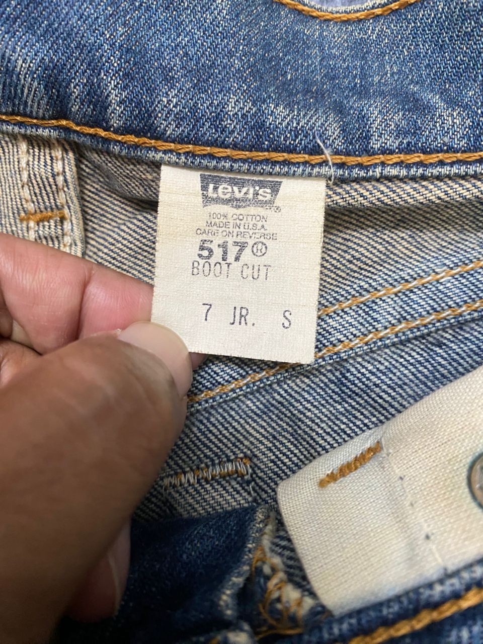 If Six Was Nine Vintage 90s Levis 517 Bootcut Distressed Denim Size US 28 / EU 44 - 19 Thumbnail