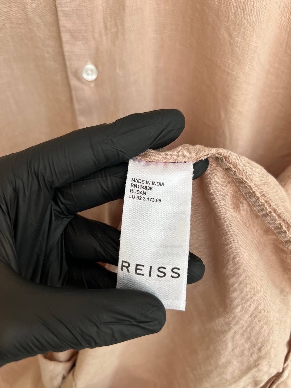 Reiss Reiss Ruban Linen Button Shirt Mens Size M Regular Fit Size US M / EU 48-50 / 2 - 11 Thumbnail