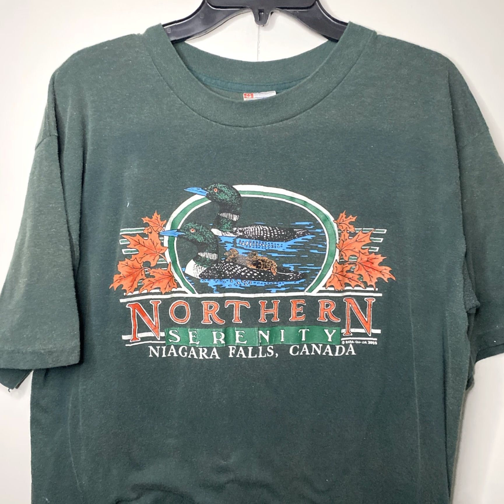 Vintage VINTAGE Niagara Falls Canada T Shirt Adult XL Grunge 90s Ultra Green Short Sleeve Size US XL / EU 56 / 4 - 6 Thumbnail