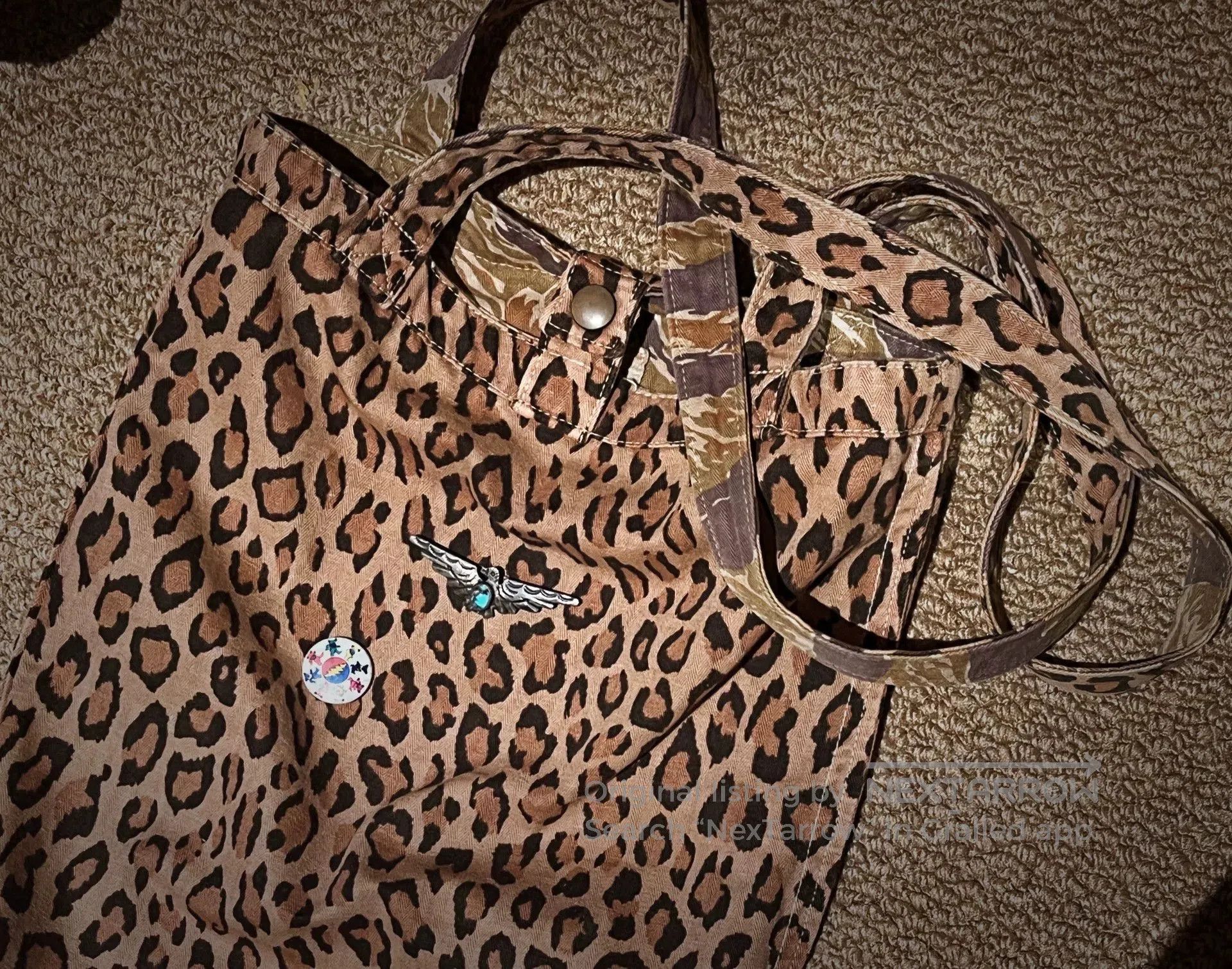 Kapital Capital Double-Sided Leopard Print Bag. Size ONE SIZE - 1 Thumbnail