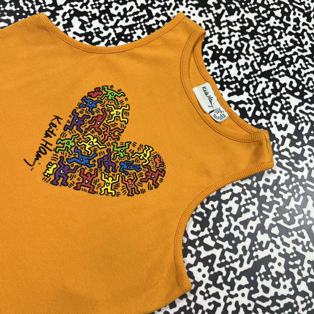 Keith Haring Vintage Y2K Keith Haris Retro Art Style Tank Top Sleeveless Size M / US 6-8 / IT 42-44 - 7 Thumbnail