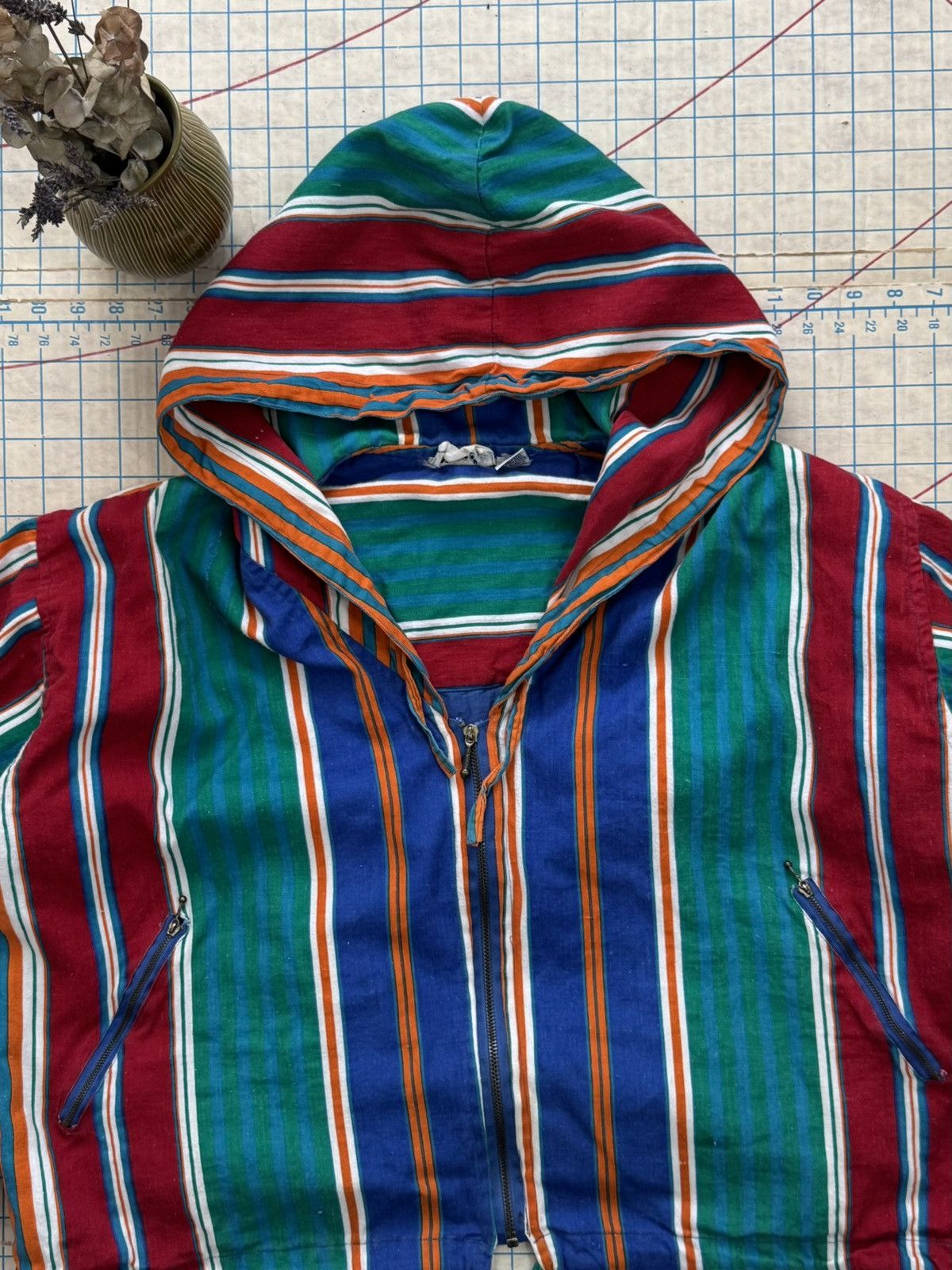 Vintage Vintage Regard! Striped Lightweight Cropped Fit Jacket Women Size M / US 6-8 / IT 42-44 - 4 Thumbnail
