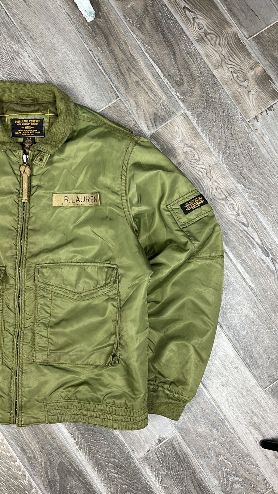 Polo Ralph Lauren × Vintage Rare❗️Vintage Nylon Ralph Lauren Polo Jeans Company bomber Size US L / EU 52-54 / 3 - 2 Thumbnail