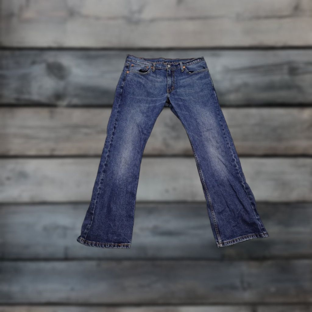 Levi's Levi's 527 Jeans Slim Mens 36x30 Blue Dark Wash Bootcut Denim Slim Regular XS? Size US 36 / EU 52 - 1 Thumbnail