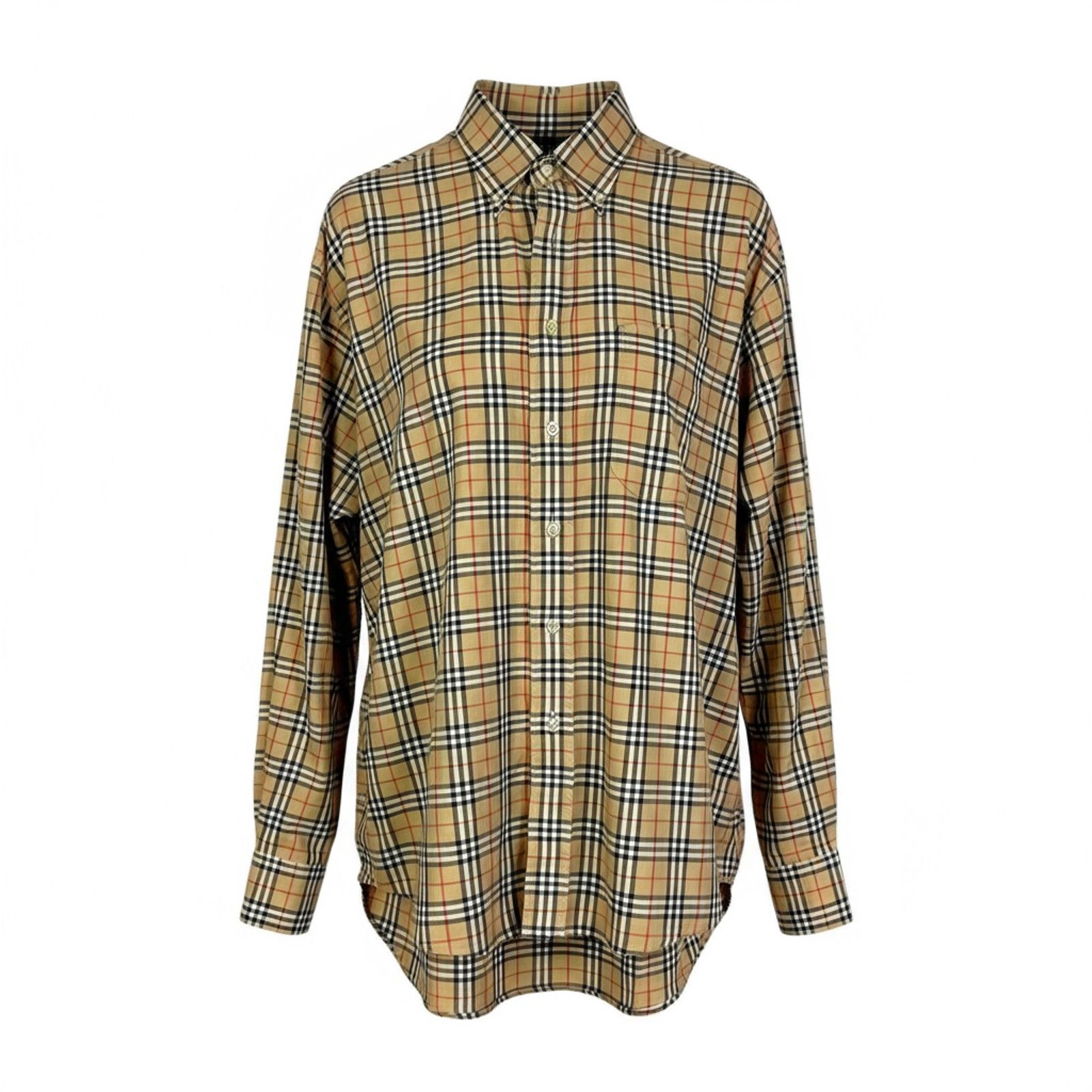 Burberry Burberry London Mens XXL Nova Check Button Down $690 Luxury Size US XL / EU 56 / 4 - 1 Thumbnail