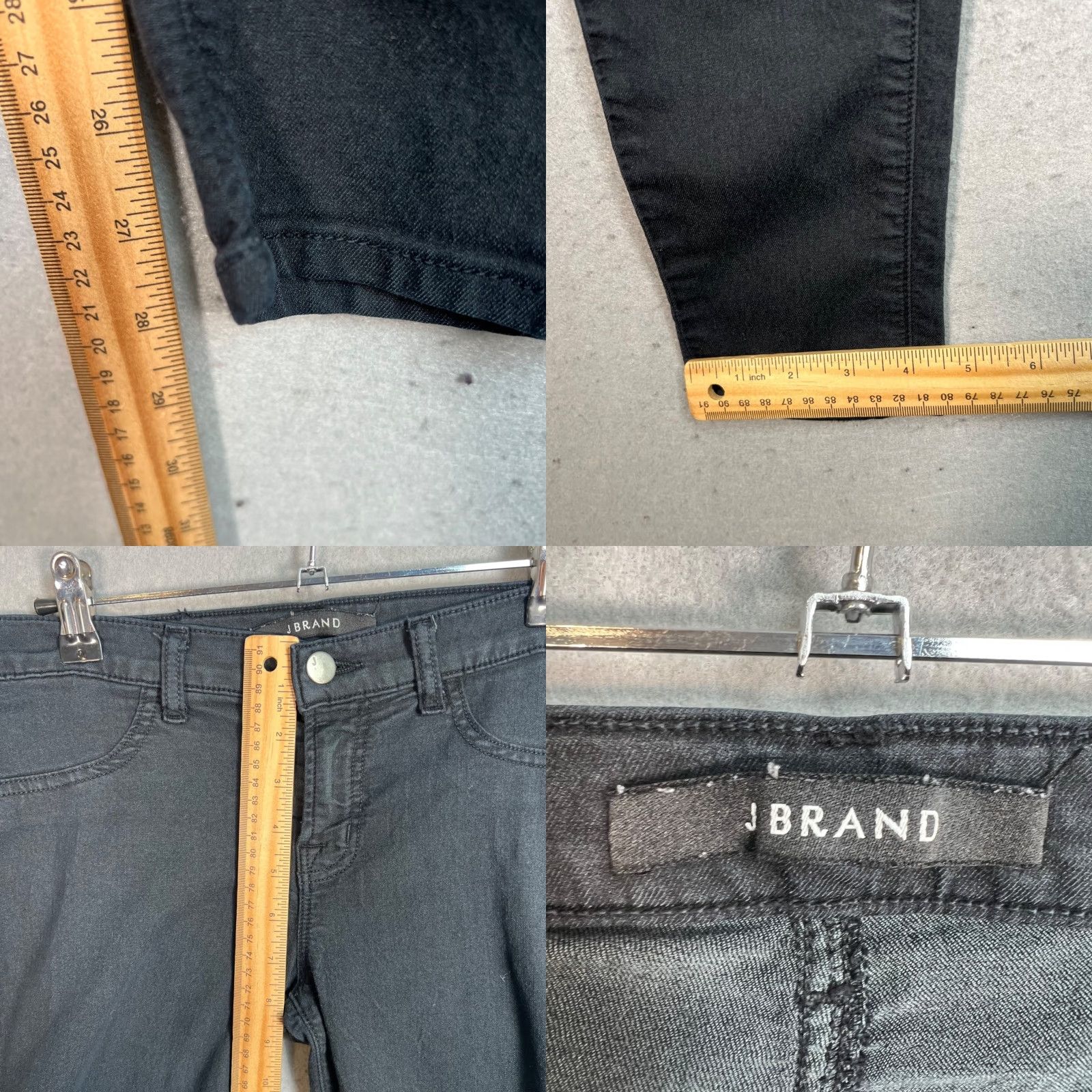J Brand J Brand Jeans Womens Black Super Skinny Size 29 Cotton Blend Denim Size 29" - 8 Thumbnail
