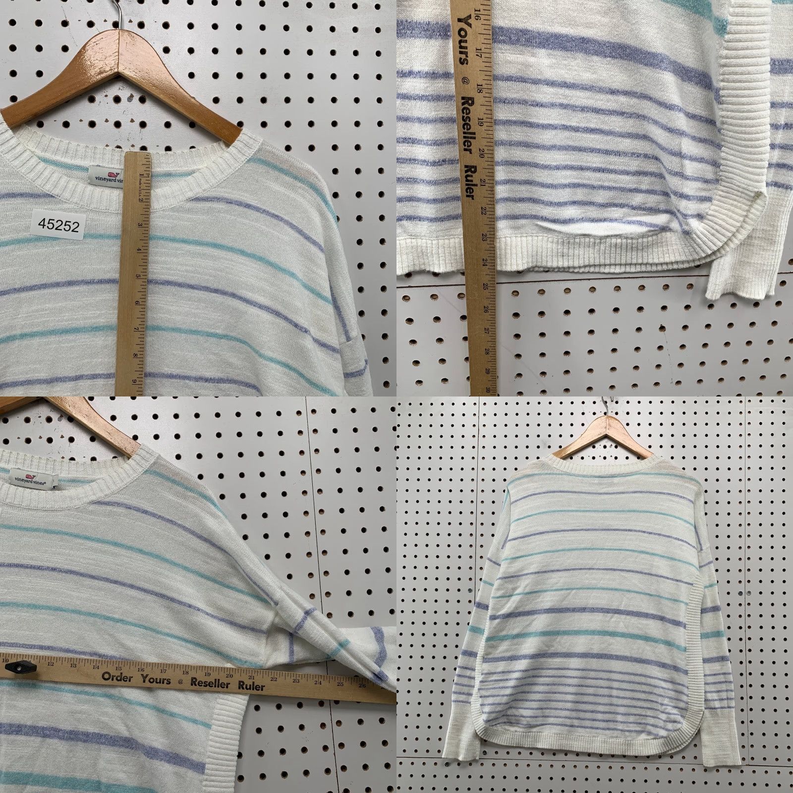 Vineyard Vines Vineyard Vines Sweater Womens Small Multicolor Striped Knit 100% Cotton Size S / US 4 / IT 40 - 8 Thumbnail