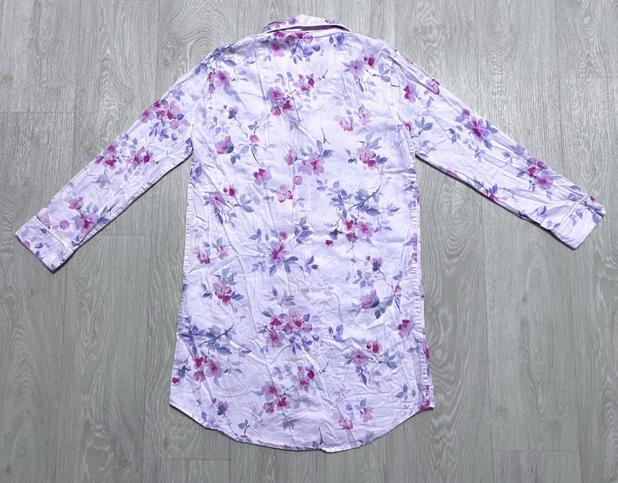Lauren Ralph Lauren Vintage Ralph Lauren Floral Flower Print Long Shirt Dress Size XS / US 0-2 / IT 36-38 - 4 Thumbnail