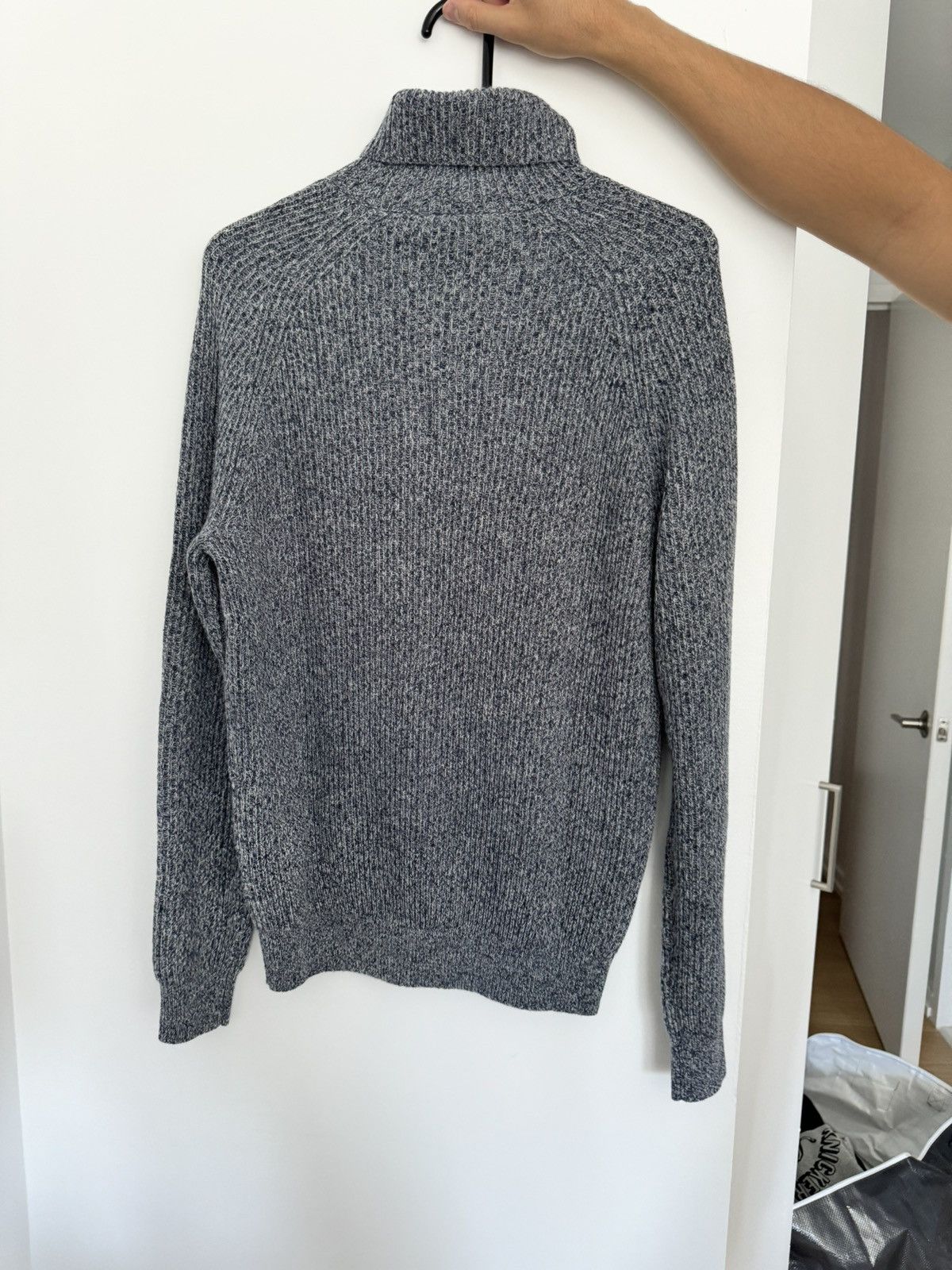 Suitsupply SUITSUPPLY Blue Cashmere Turtleneck Size US M / EU 48-50 / 2 - 2 Thumbnail