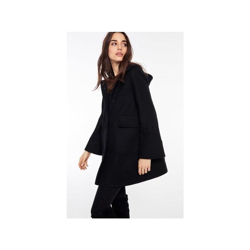 ba&sh Ba&sh Wool Blend Hooded Peacoat Size XS / US 4 Size S / US 4 / IT 40 - 1 Thumbnail