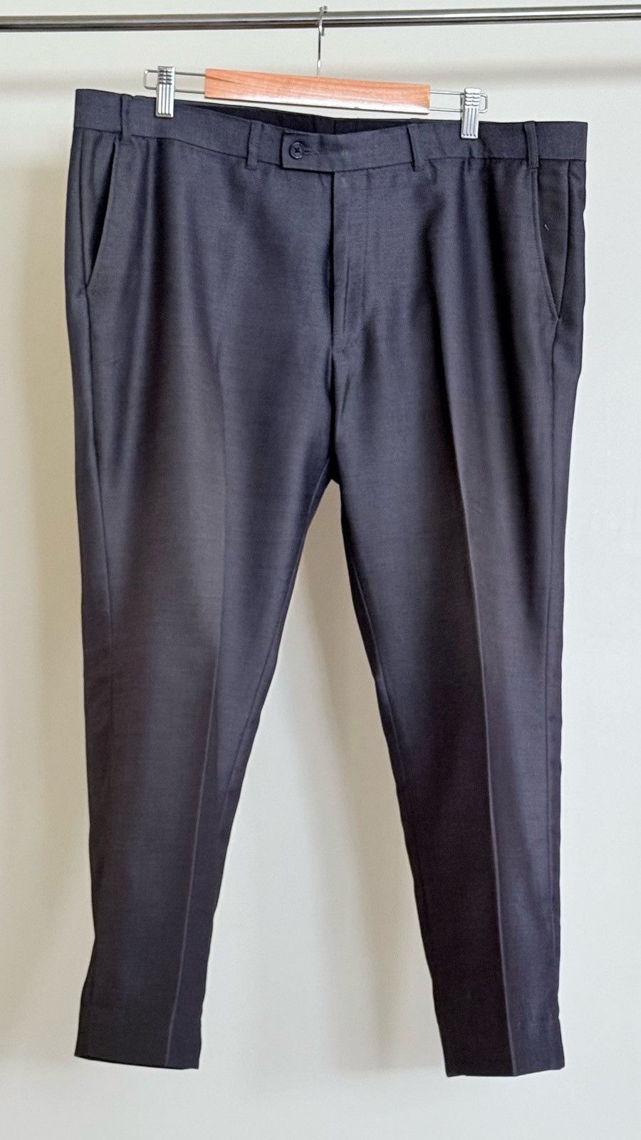 Van Heusen Van Heusen grey pleated dress pants Size 38R - 1 Thumbnail