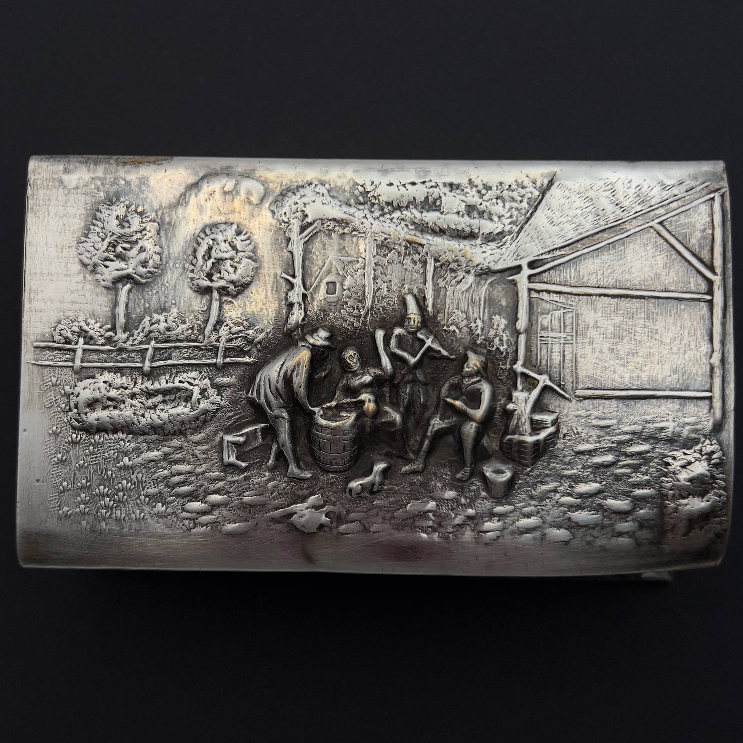 Vintage Large Vintage Silver Plated Matchstick Holder Germany Size ONE SIZE - 1 Thumbnail