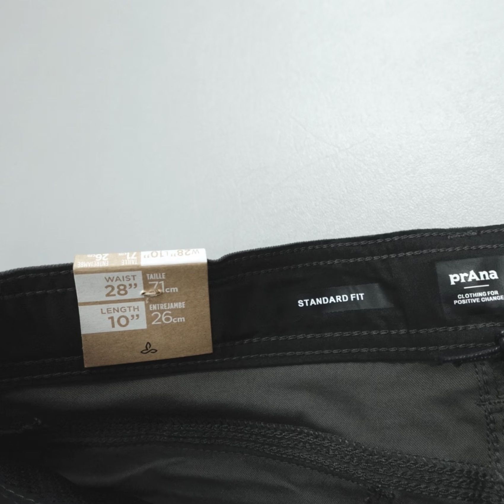 Prana prAna Zion Shorts II Men's 28 10" Inseam Cargo Dark Iron Belted Gray Nylon Spandex Regular Mid Rise Flat Front Pocket Cargo Size US 28 / EU 44 - 3 Thumbnail