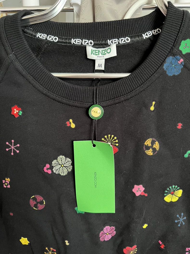 Kenzo KENZO Black round neck hoodie Size M / US 6-8 / IT 42-44 - 2 Thumbnail